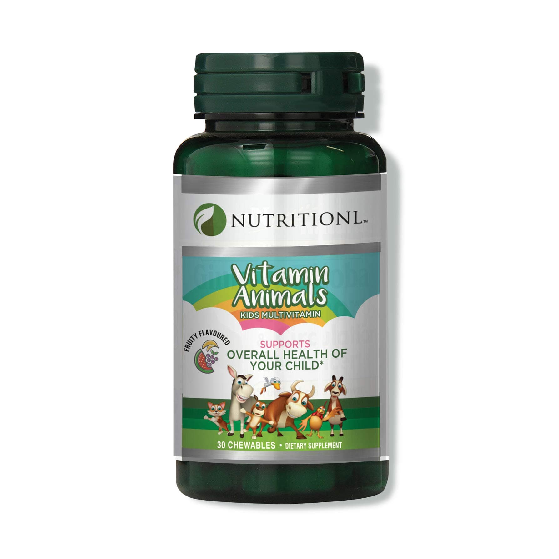 Nutritionl Kids' Chewable Animal Multivitamins 30 Tablets