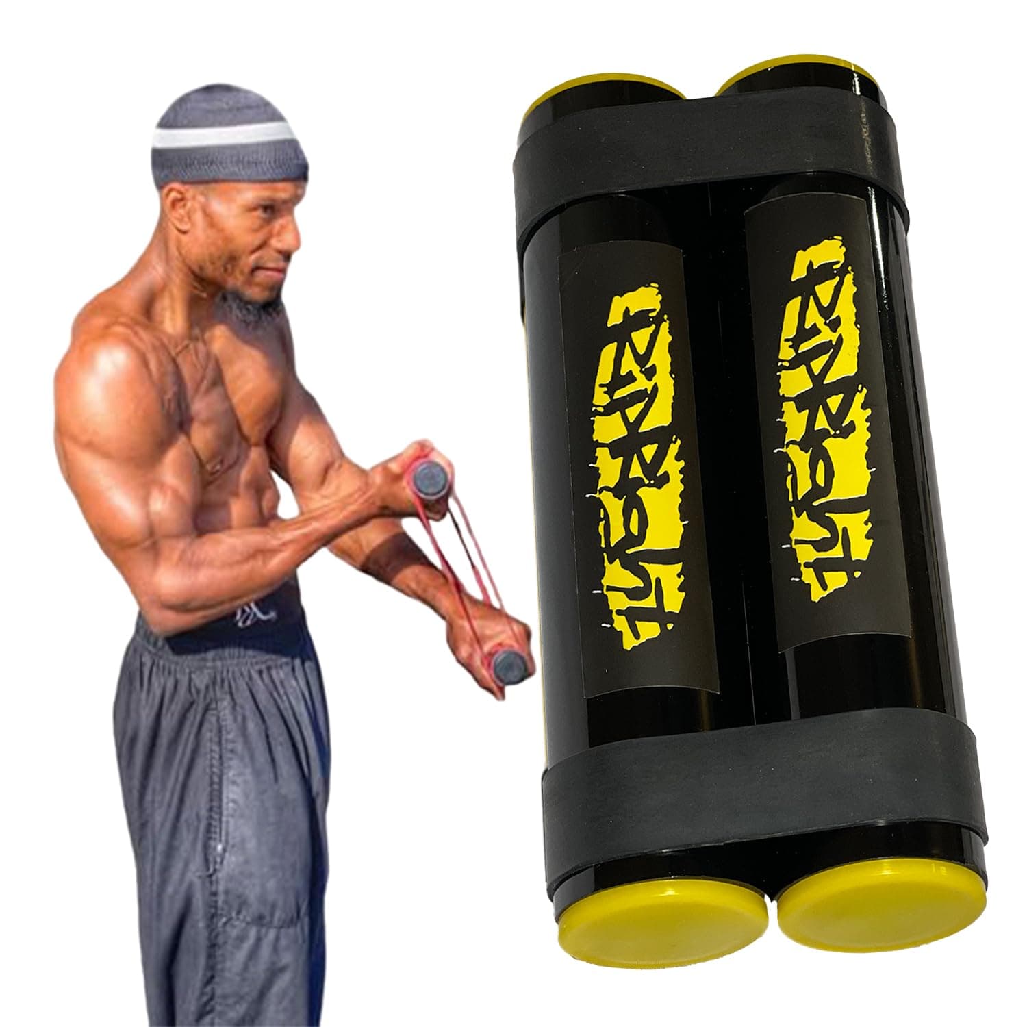 Premium RipStick Pillz, Workout Equipment for Joint Rehab, Shoulder and Resistance Training, Muscle Building and Core Workout Equipment with 6 Adjustable Resistance Bands