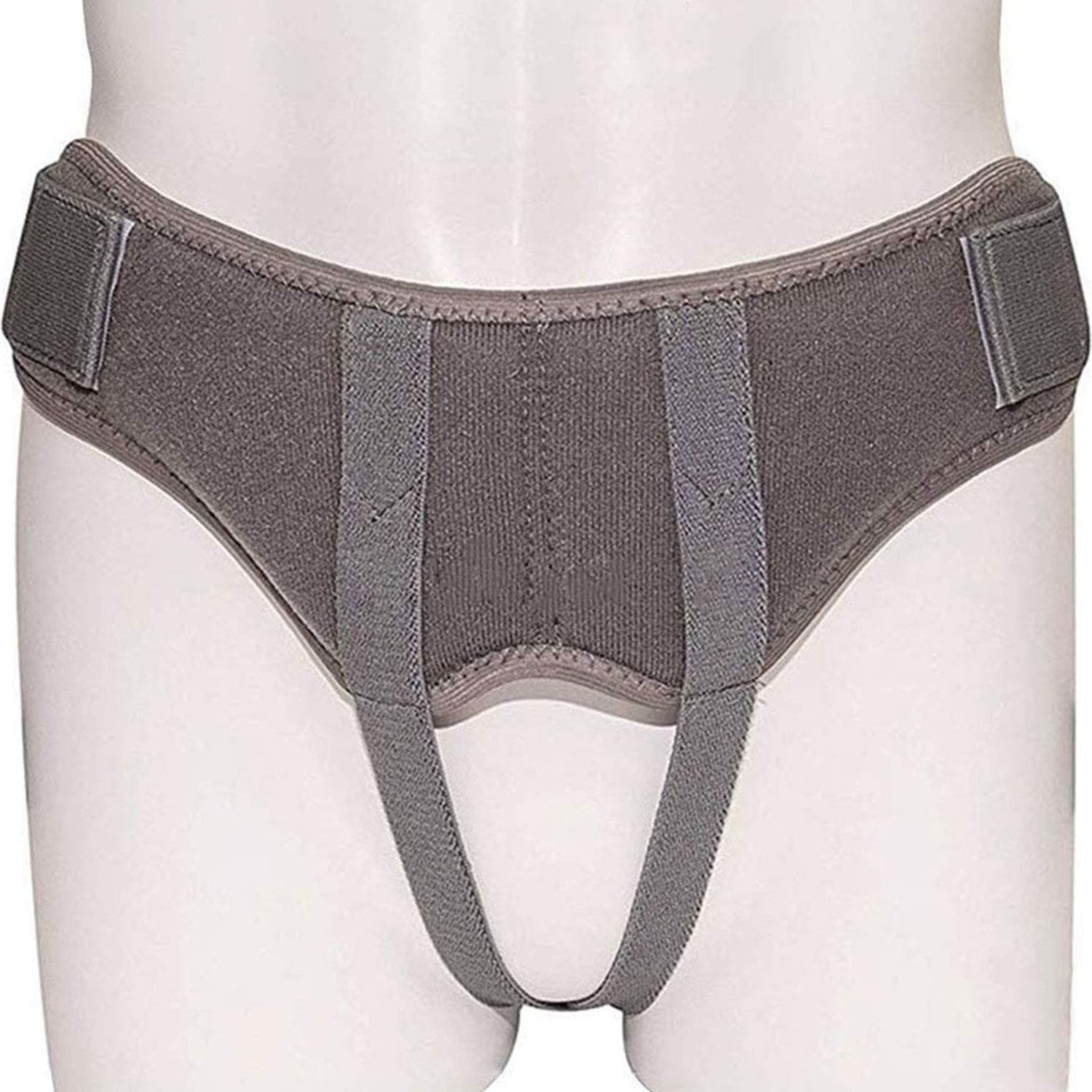 Hernia Support Truss Belt, Abdominal Hernia Pants Removable Pressure Pads, for Men and Women, Single/Double Reducible Inguinal Ruptures (Large)