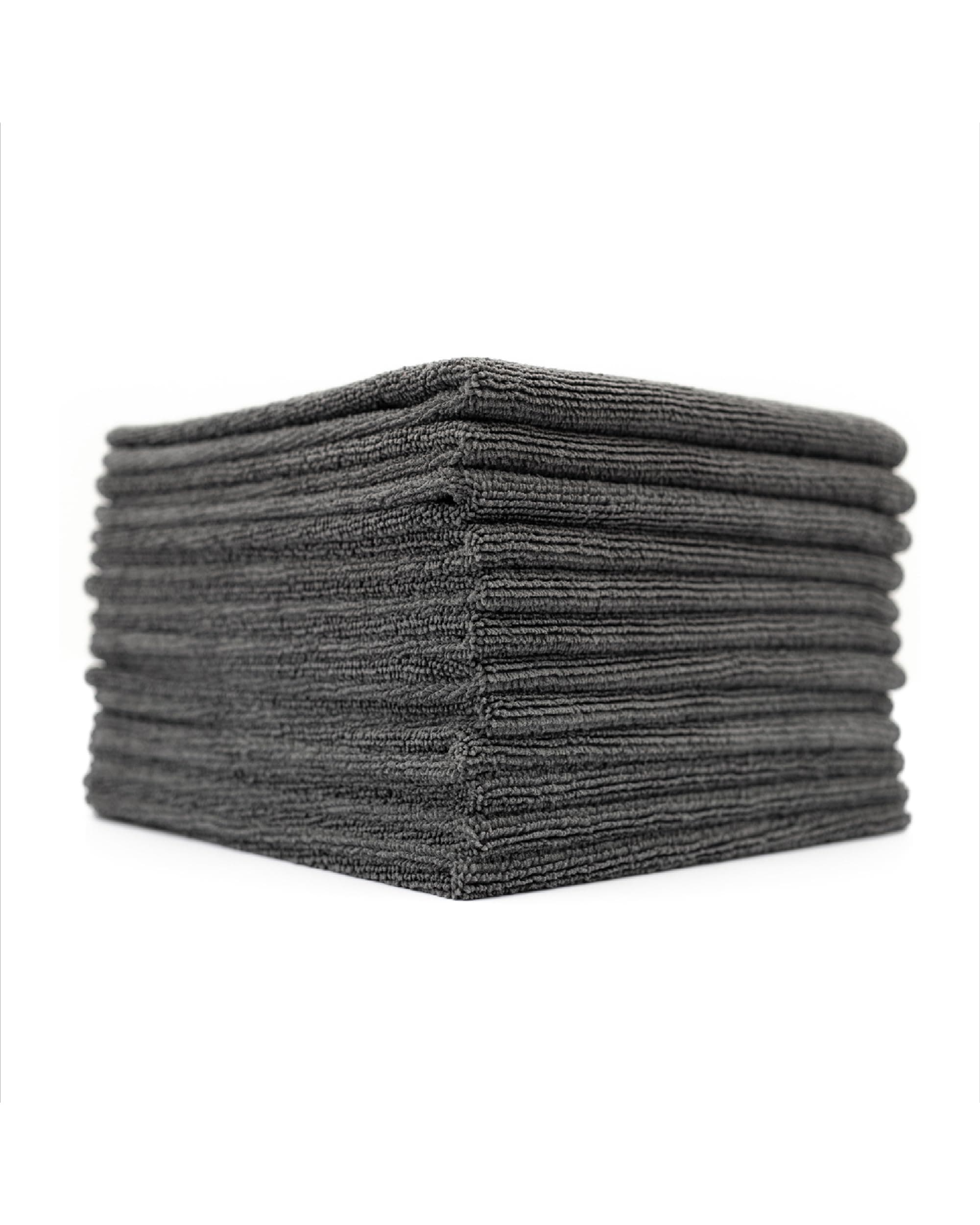The Rag Company - All-Purpose Microfiber Terry Cleaning Towels - Commercial Grade, Highly Absorbent, Lint-Free, Streak-Free, Kitchens, Bathrooms, Offices, 300gsm, 12in x 12in, Grey (12-Pack)