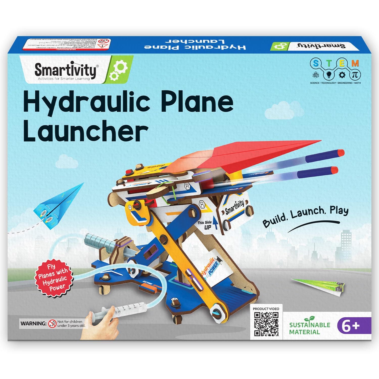 2in1 Hydraulic Aeroplane & Dart Launcher Toy for Kids 6-8-10-12-14 Years Old | Shoots Planes/Darts Far in Air I Birthday Gifts for Boys & Girls | DIY Science Toy for Kids 6-14