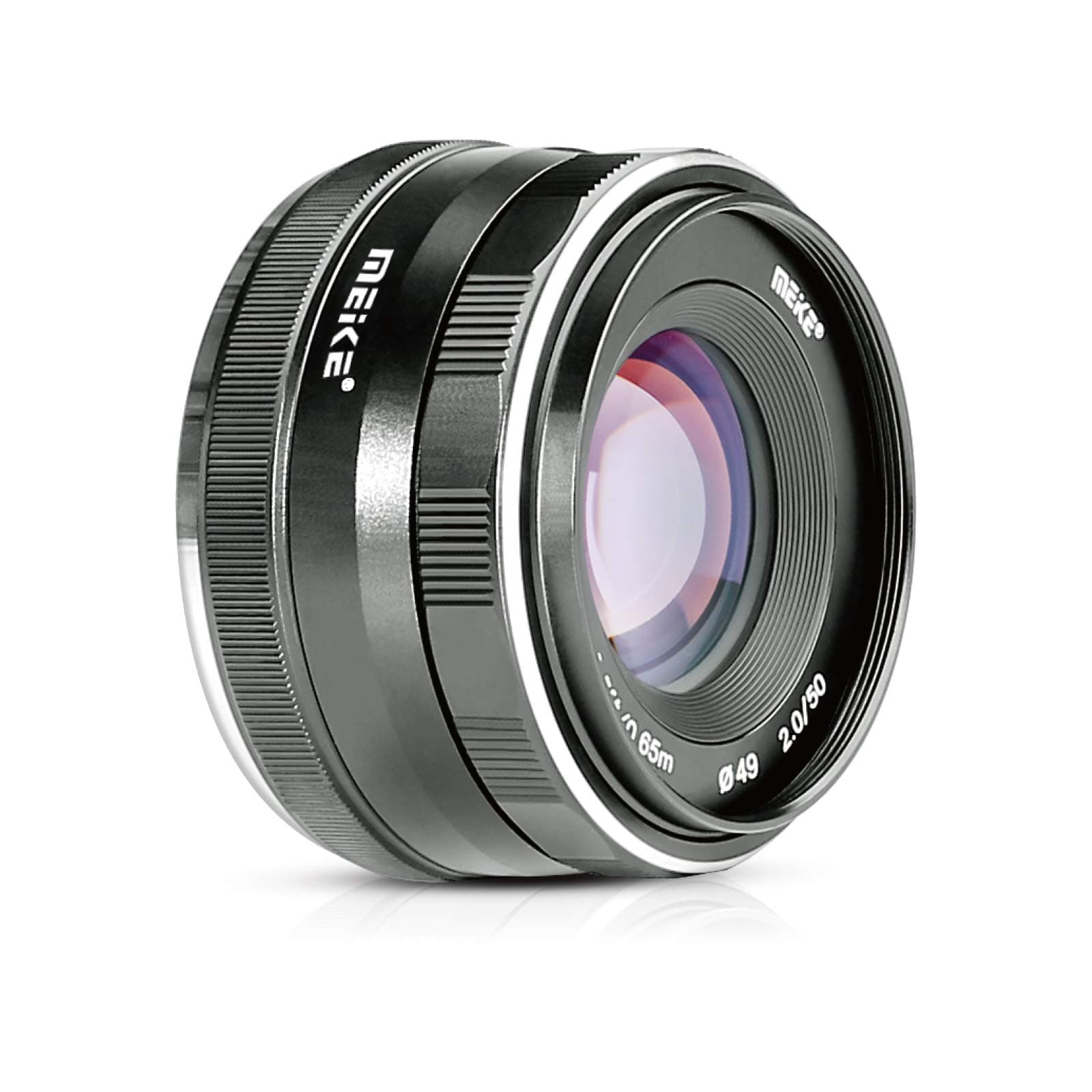 MEKE 50mm f/2.0 Large Aperture APS-C Manual Focus Lens for Sony E Mount Mirrorless Camera A7III A9 NEX 3 3N 5 NEX 5T NEX 5R NEX 6 7 A6400 A5000 A5100 A6000 A6100 A6300 A6500