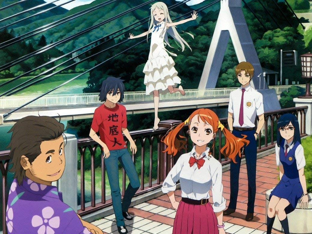 NewBrightBase Anohana Anime Fabric Cloth Rolled Wall Poster Print - Size: (17" x 13")