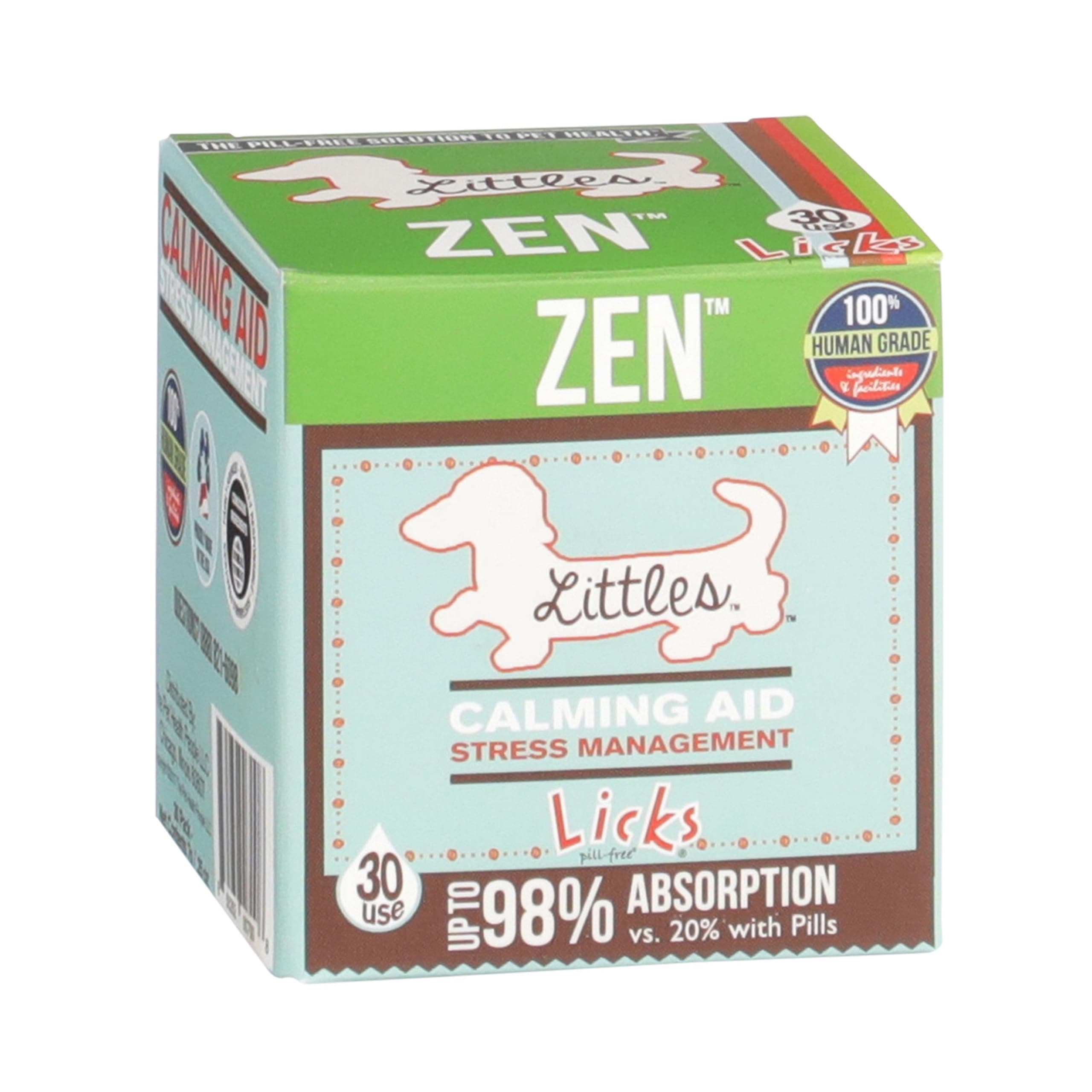 - Zen Small Breed Dog Calming Aid - Zen Calming Aid Supplements for Aggressive Behavior & Nervousness - Dog & Puppy Treats for Stress Relief & Health - Gel Packets - 30 Use