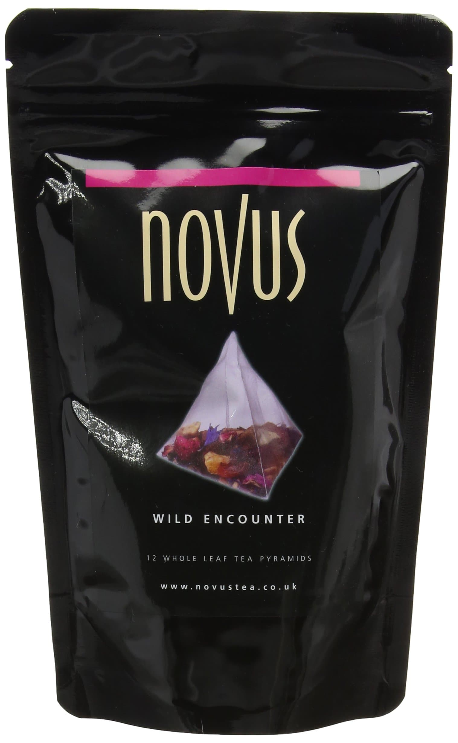 Novus Wild Encounter Tea Pyramids x 12 (Pack of 3, Total 36 Pyramids)