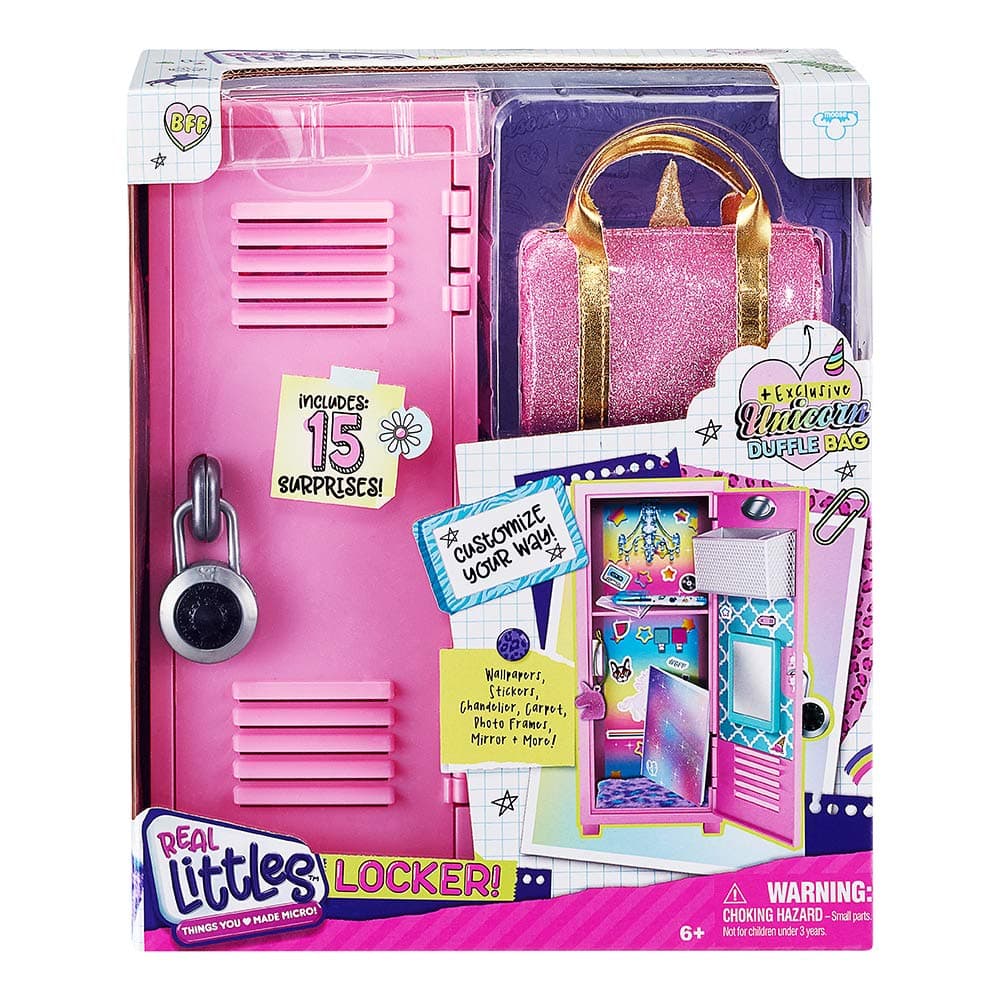 Real Littles Locker with Duffel Bag and 15 Surprises Inside, Multicolor, 4.88 x 4.45 x 11.02 inches