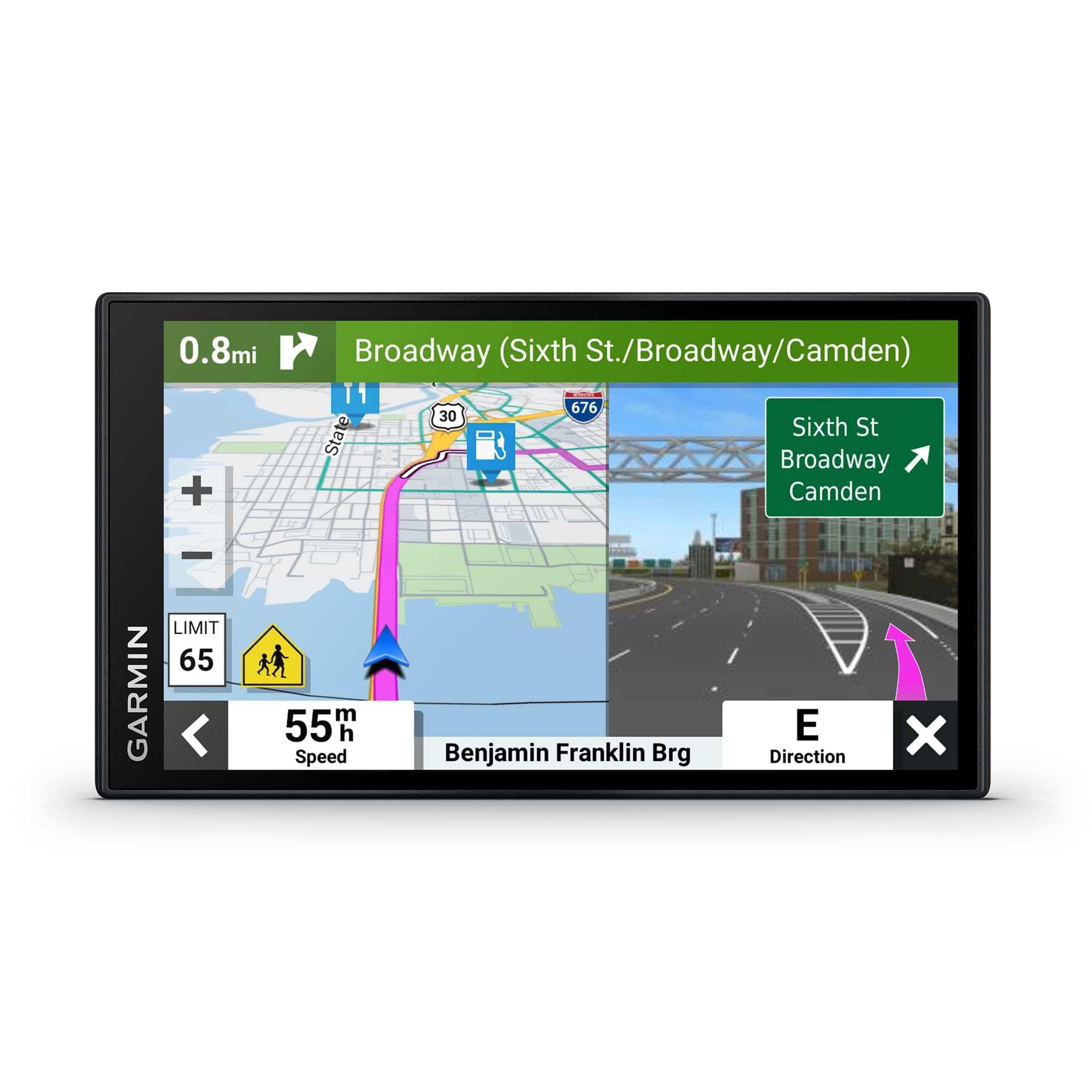 DriveSmart 66, 6-inch Car GPS Navigator with Bright, Crisp High-Resolution Maps and Garmin Voice Assist