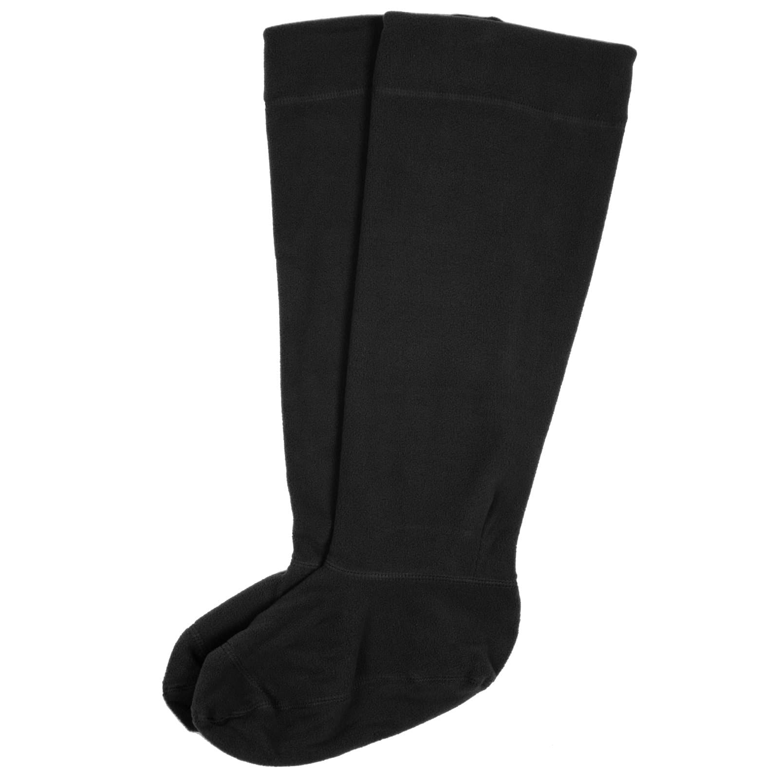 Adults Fleece Welly Liner Socks Wellies Boots Durable Warm Soft - Black UK 7-8