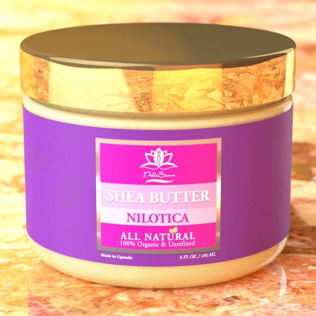 Premium Nilotica Shea Butter by PelleSana - Rare, Only for Those Who Want and Deserve the Best! 6 oz. Luxury Organic Shea Butter from Uganda, East Africa - Intense Moisturizer - Softer, Creamier, Higher Absorption Rate, and More Healing Properties Than West African. Now Available in 3 Scents! Rose