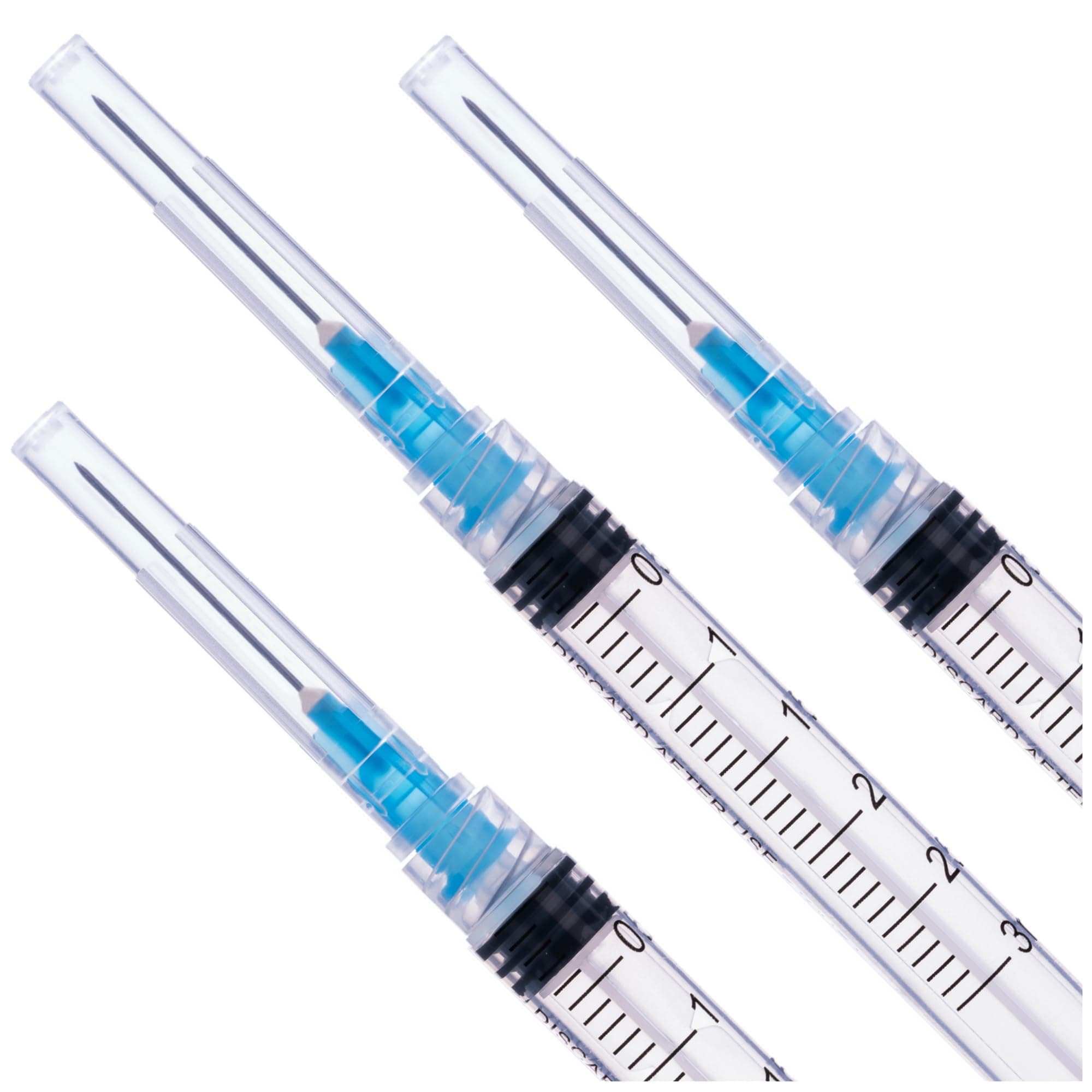 3ml Luer lock Syringe with diameter 23G Long 1Inch Needle, Sealed Package (20)