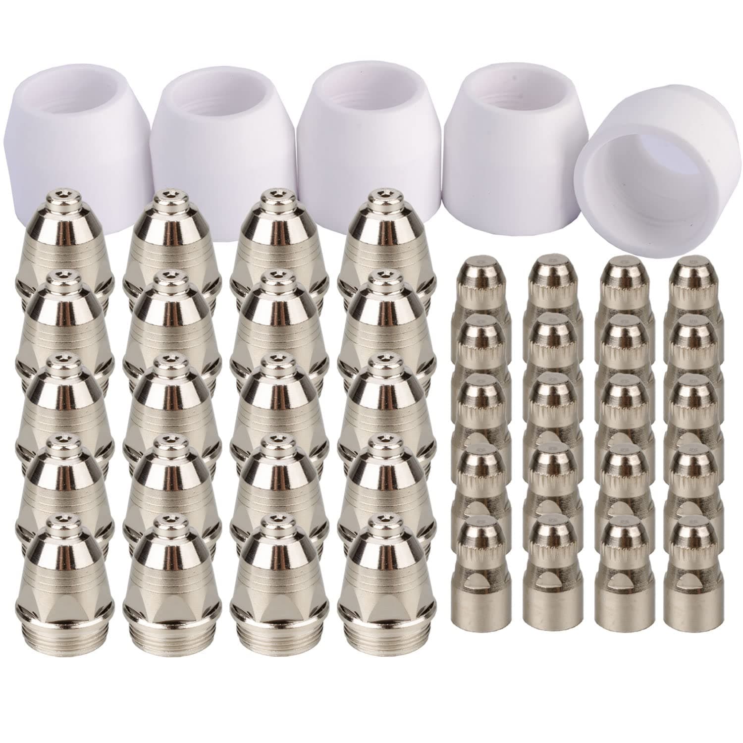P80 Plasma Cutter Nozzle Electrodes Consumables 1.7 Tip 100Amp 45pcs Kit