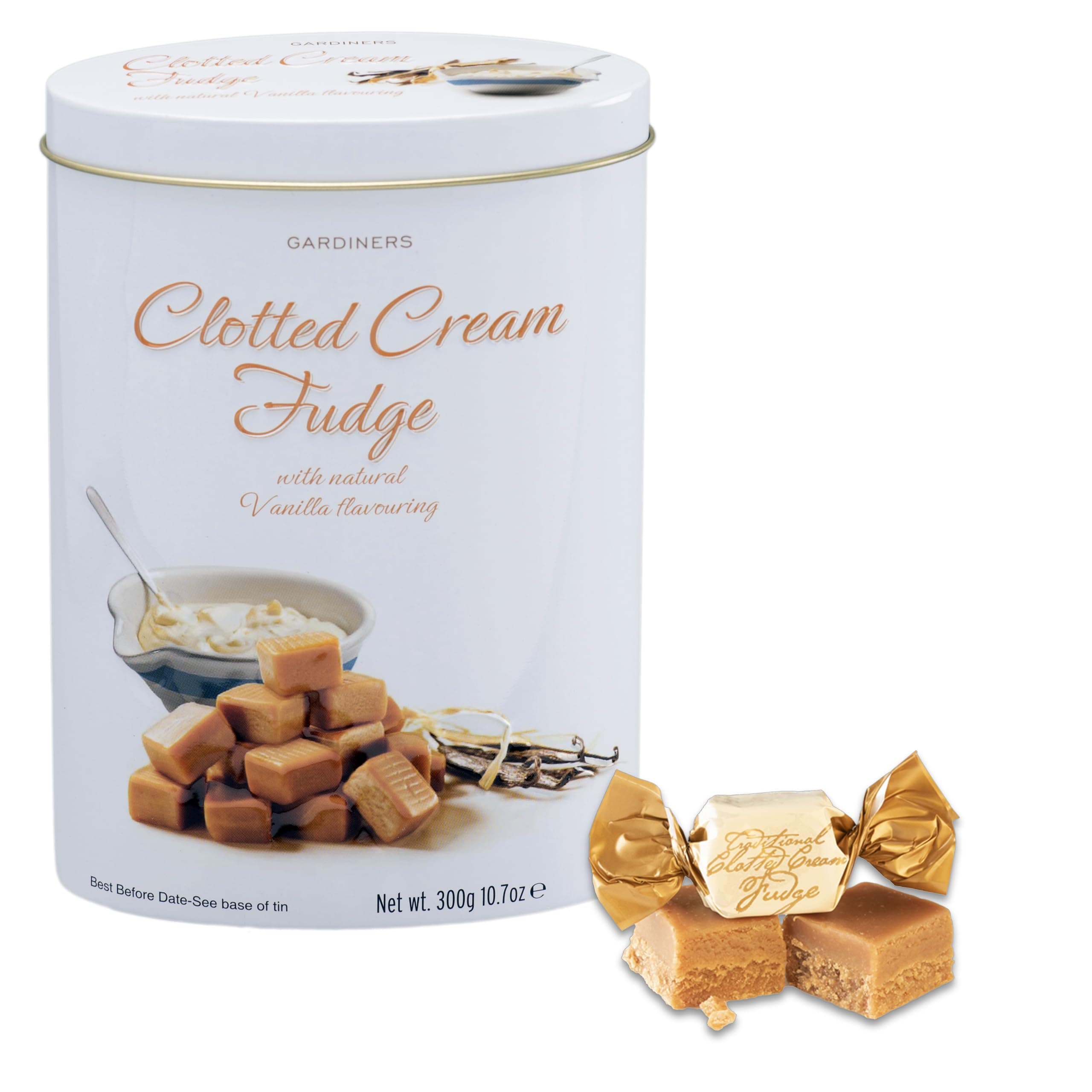 Gardiners of Scotland Luxury Clotted Cream Fudge Tin 300 g