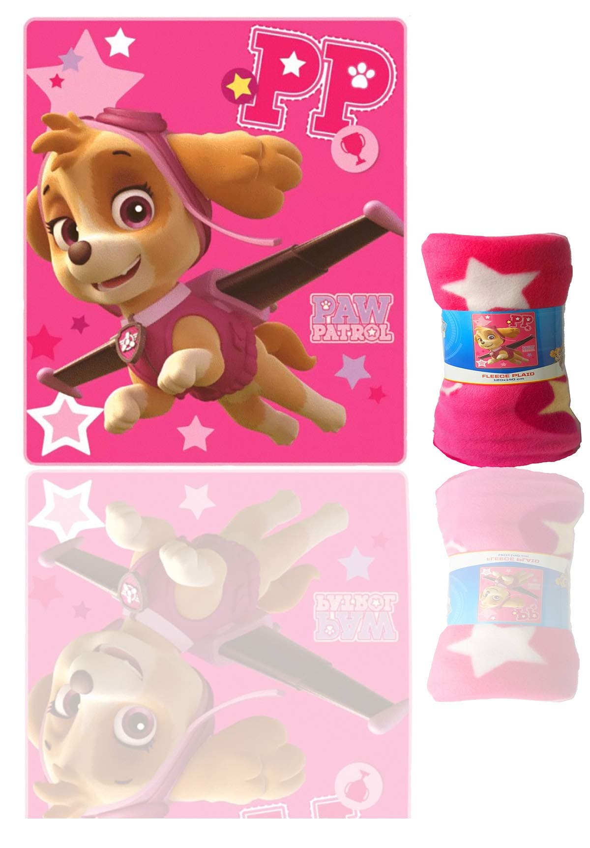 SETINO Paw Patrol Skye Blanket Soft Touch Fleece Plaid Blanket ,Official Licenced