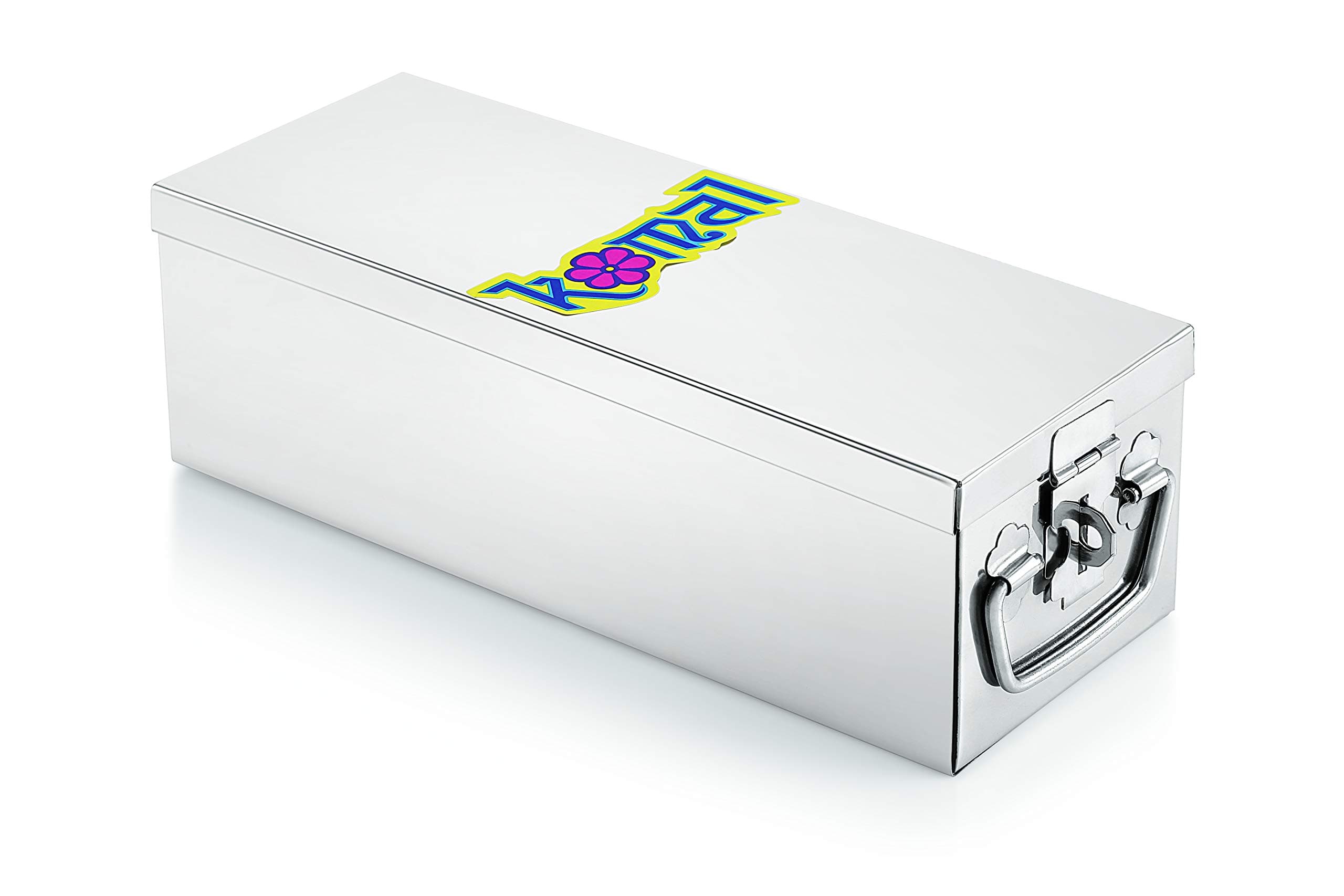 Komal Stainless Steel Big Jewellery Box "12",Silver