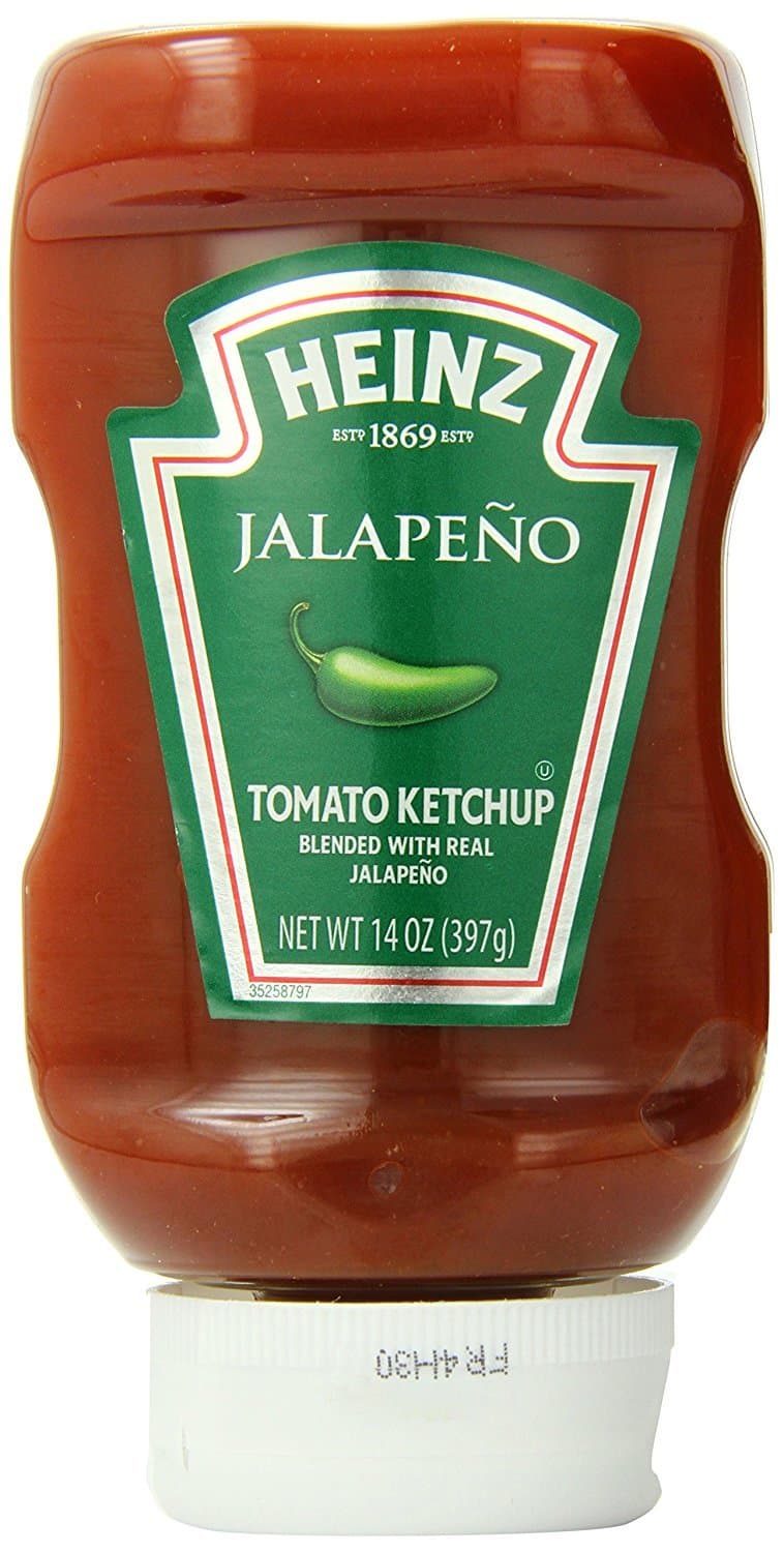 Heinz Blended Real Jalapeno Tomato Ketchup, 14 Oz, Pack of 6