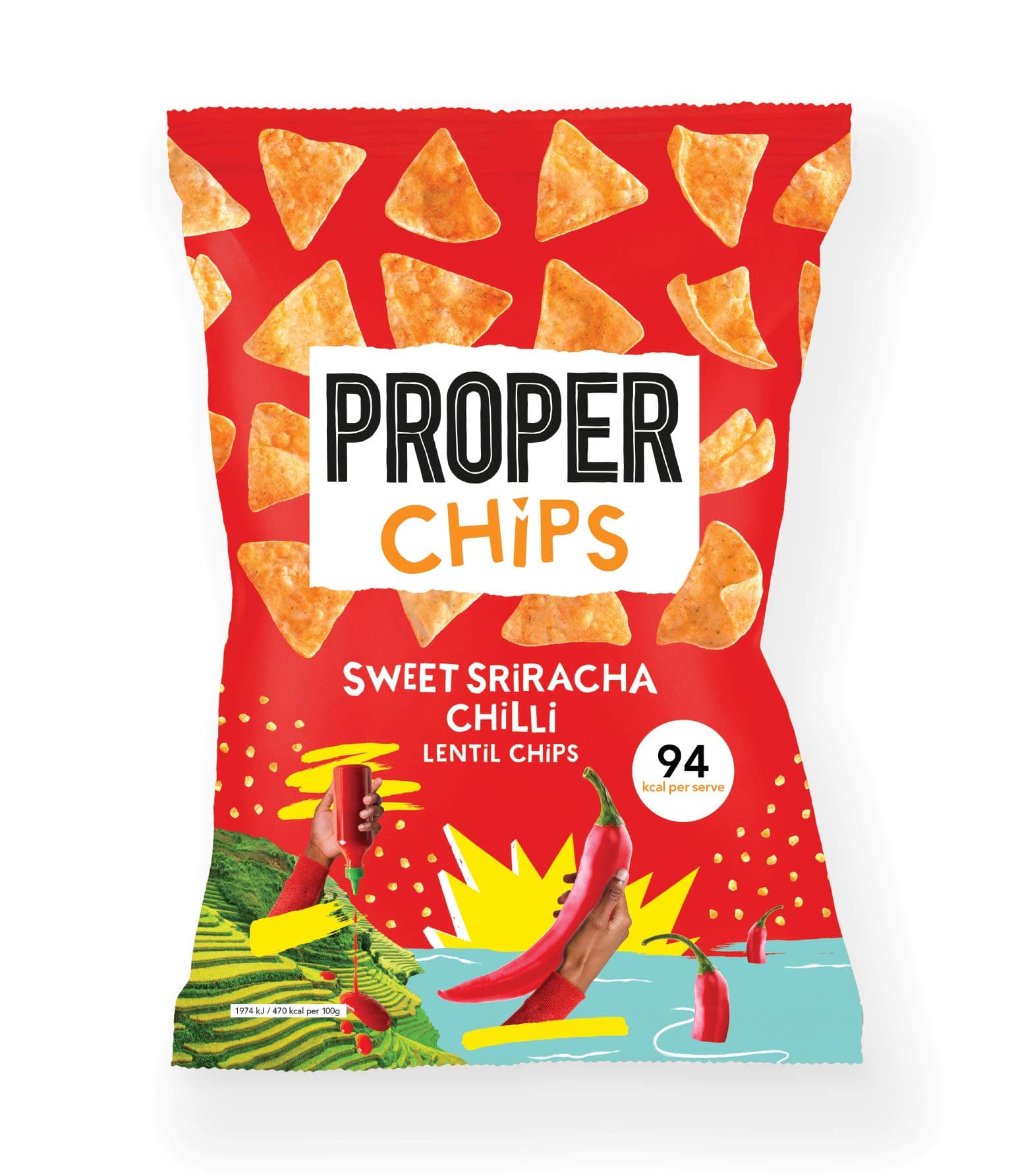 PROPERCHIPS - Sweet Sriracha Chilli 24 x 20g Packs