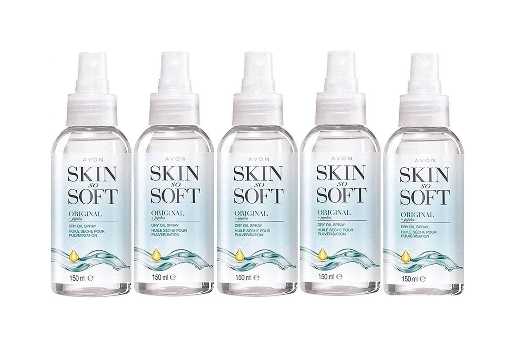 Avon Skin So Soft Original Dry Oil Body Spray 150 ml - Pack of 5