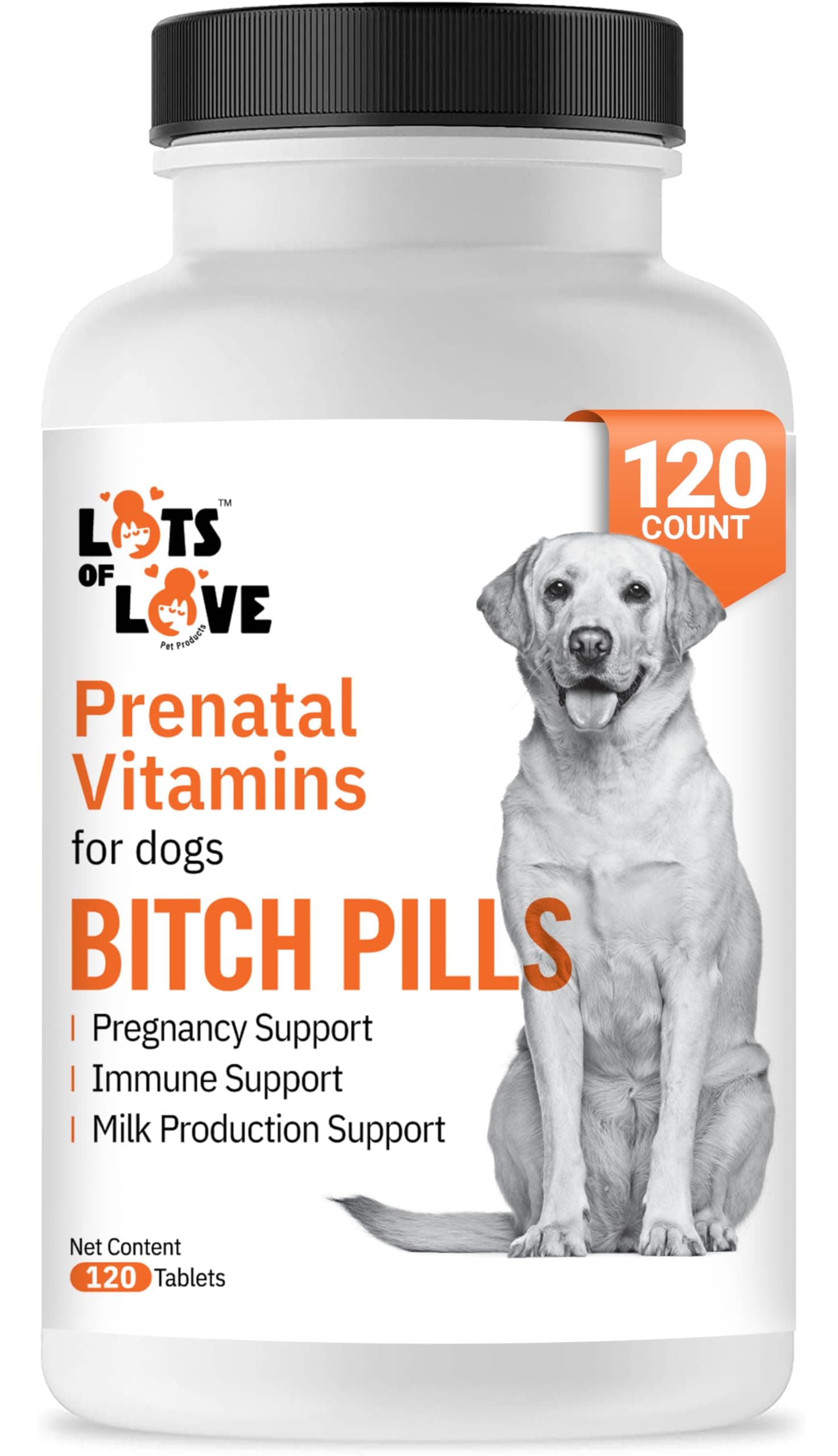 Pills | Dog Prenatal Vitamins | Prenatal Vitamins for Dogs | Prenatal for Dogs | Thomas Pet Earlier | 120 Tablets