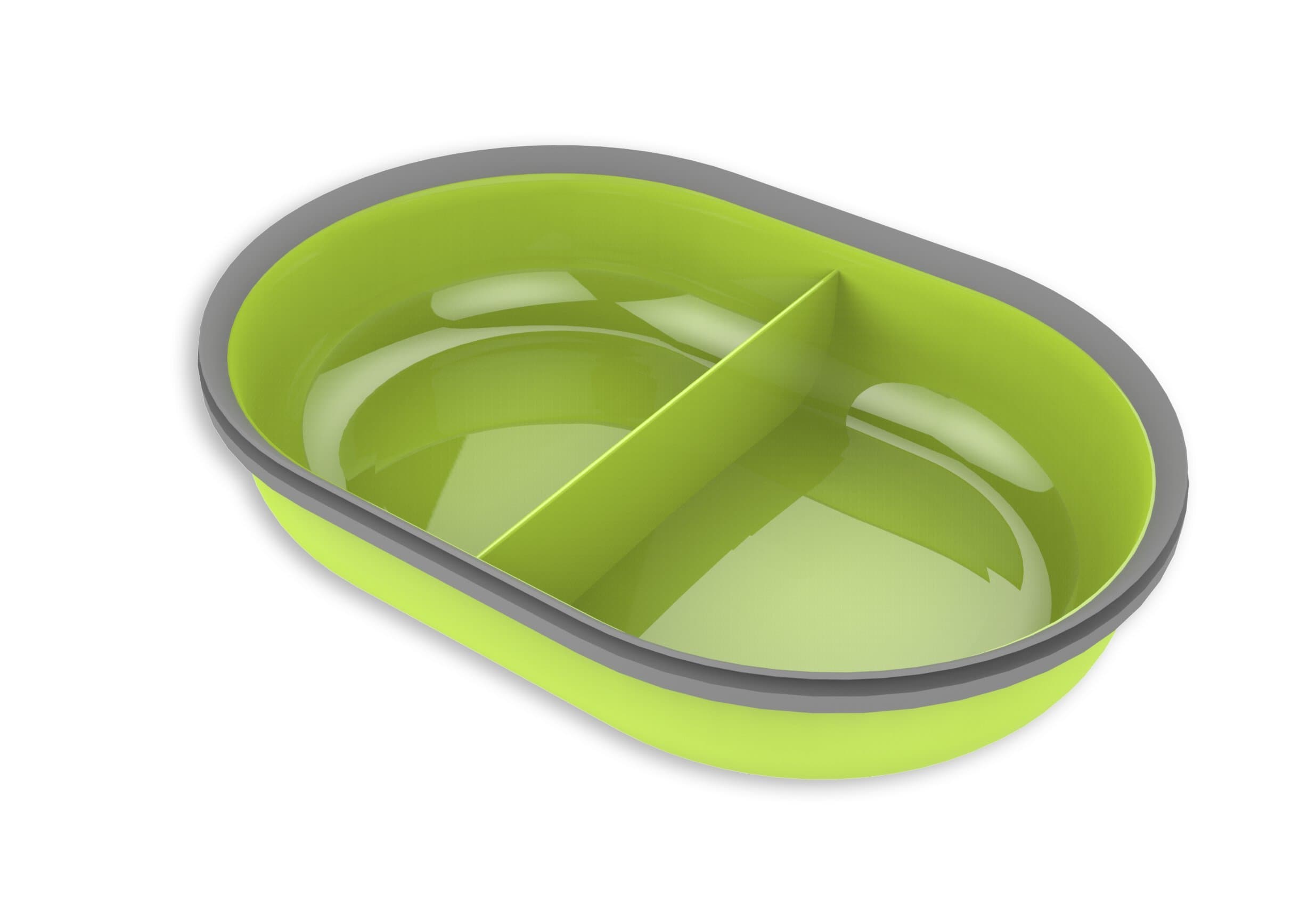 Sure Petcare SureFeed Split Pet Bowl with Integrated Seal, Compatible with Sure Petcare SureFeed Microchip Pet Feeder with Sealed Lid, Works for Wet and Dry Food, Keeps Food Fresh, Green