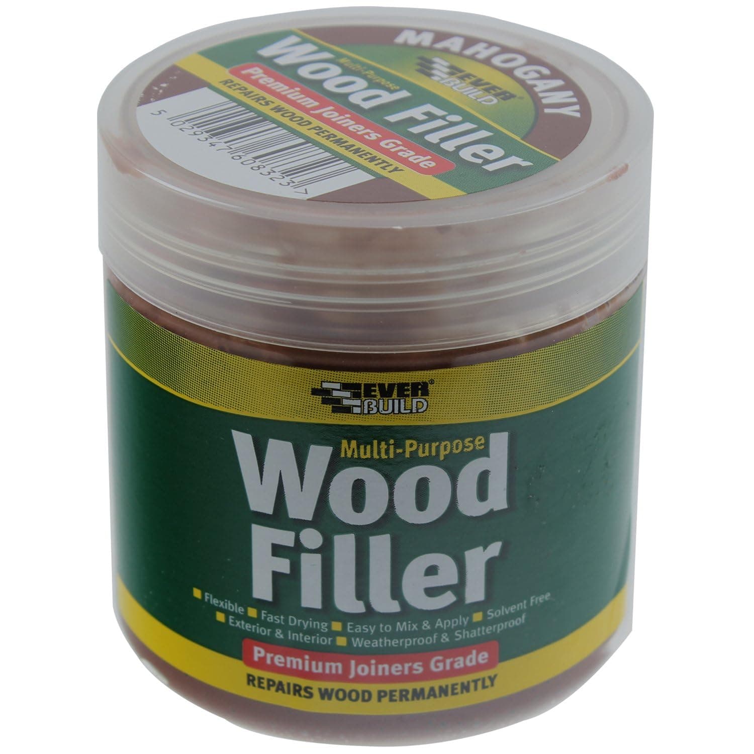 Everbuild MPWOODMAH2-EBD Multi-Purpose Wood Filler, Mahogany, 250 ml
