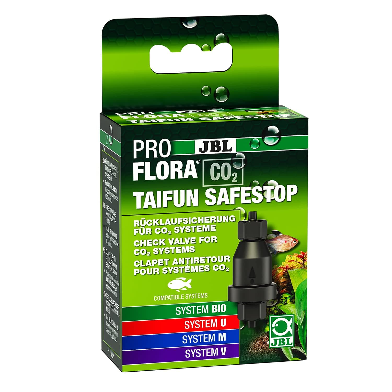PROFLORA CO2 TAIFUN SAFESTOP, water return protection for CO2 systems, for 4/6 mm hose diameter