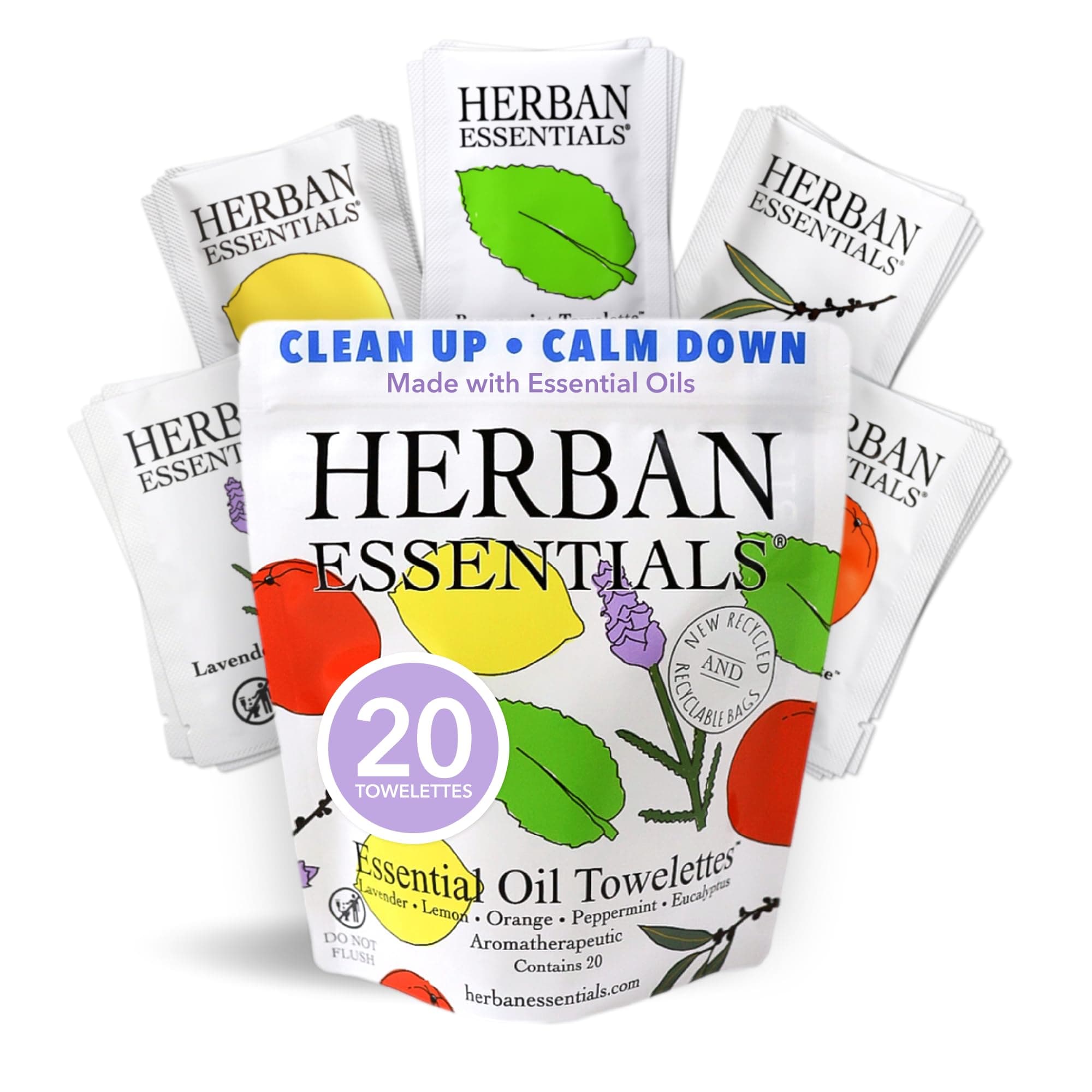 Herban Essentials (Assorted Bag) - Cleansing Towelettes