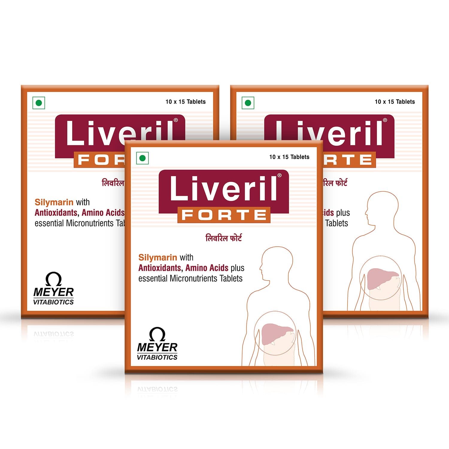 Liveril Forte Tablets (Pack of 3) 3 STRIP (45 Tablets)