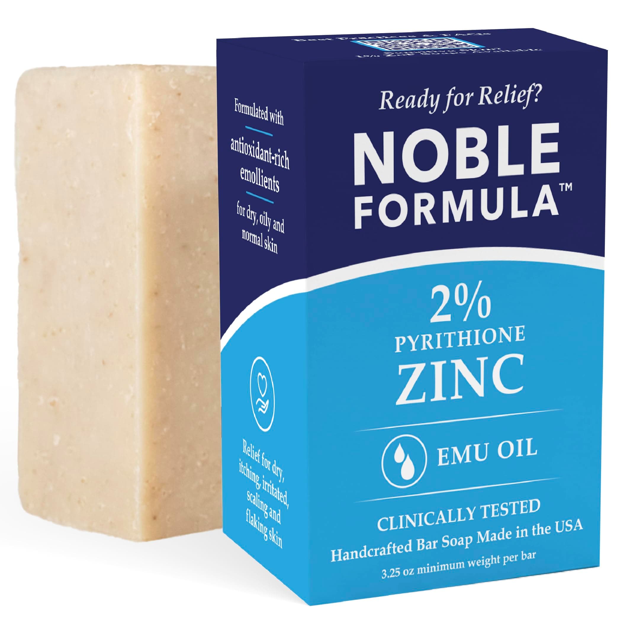 2% Pyrithione Zinc (ZnP) Original Bar Soap, 3.25 oz