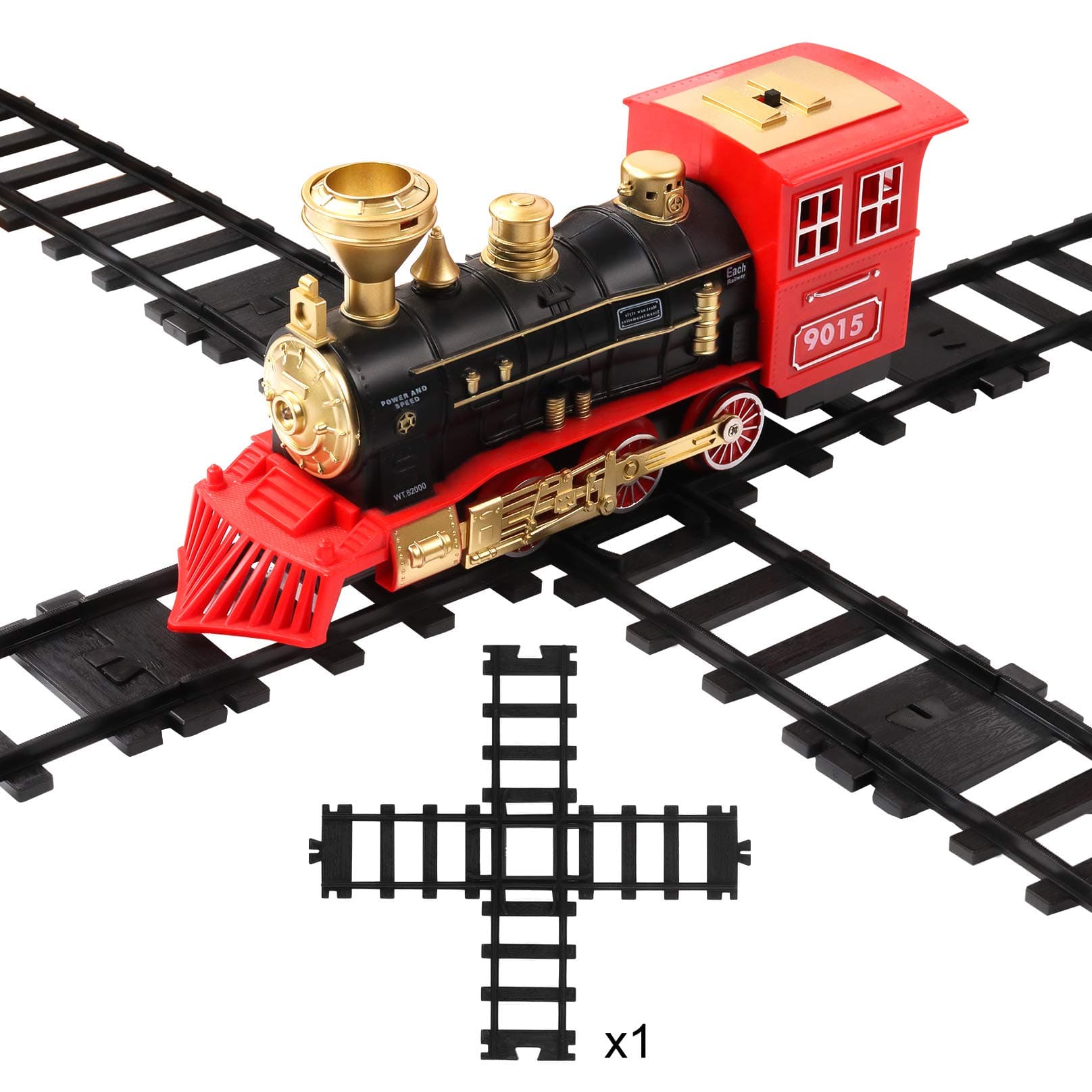 Hot Bee Train Tracks Accessories Width 6cm (2.36in) Railroad Building Toy Railway Rail for 9015 Trains Set