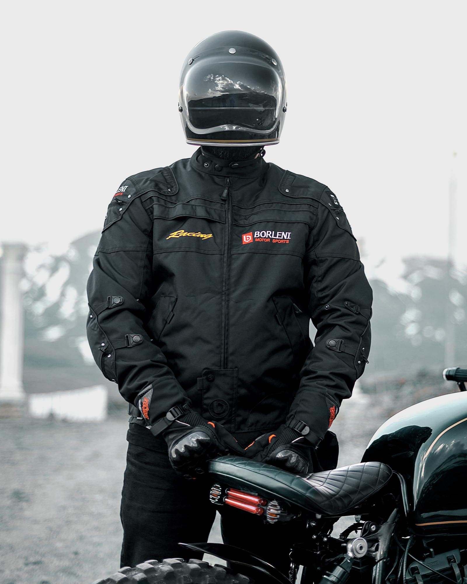 Borleni Motorcycle Jacket, For Autumn/Winter, Spring, Cold Protection, Waterproof, CE Standard, Soft Shell, Motorcycle Wear