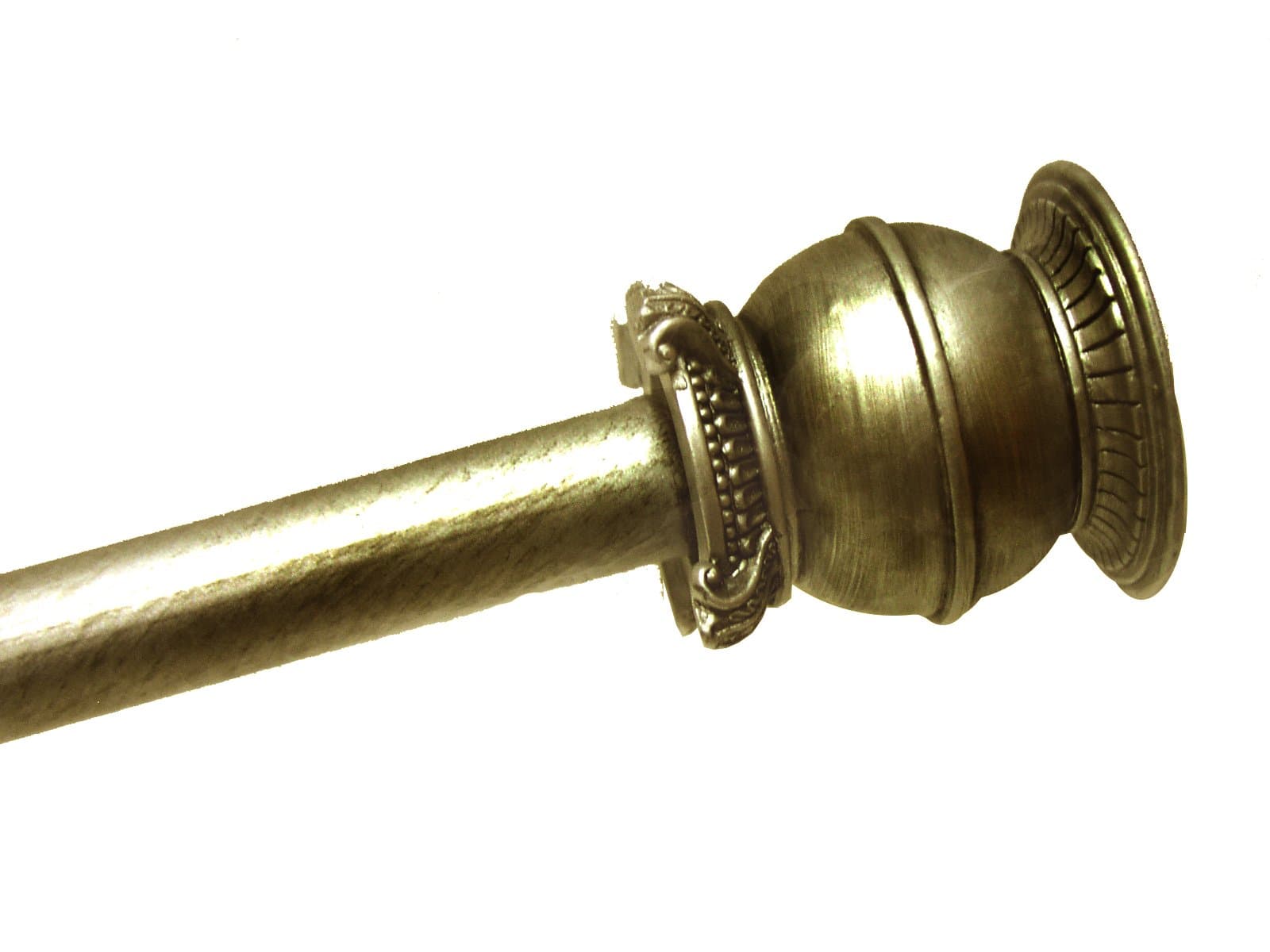 AQUATICO Manila Shower Curtain Tension Rod, Antique Gold