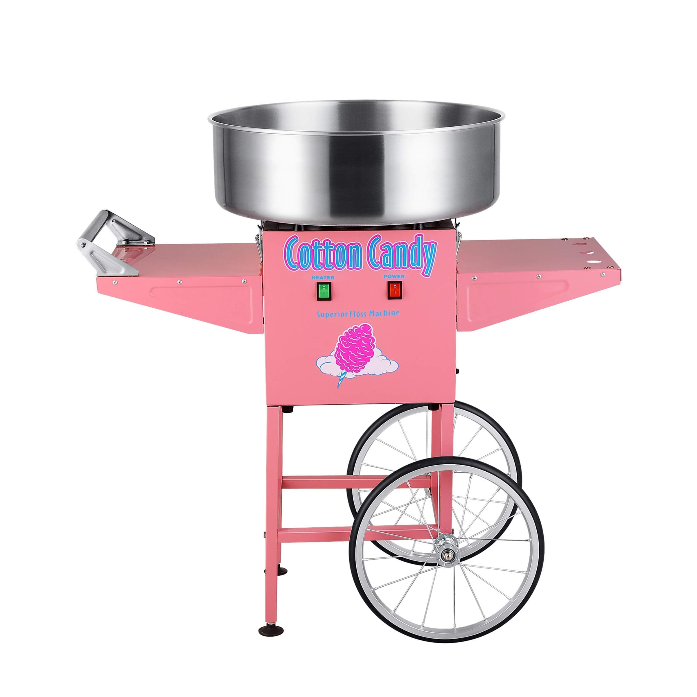 Superior Popcorn Cotton Candy Machine Floss Maker with Cart