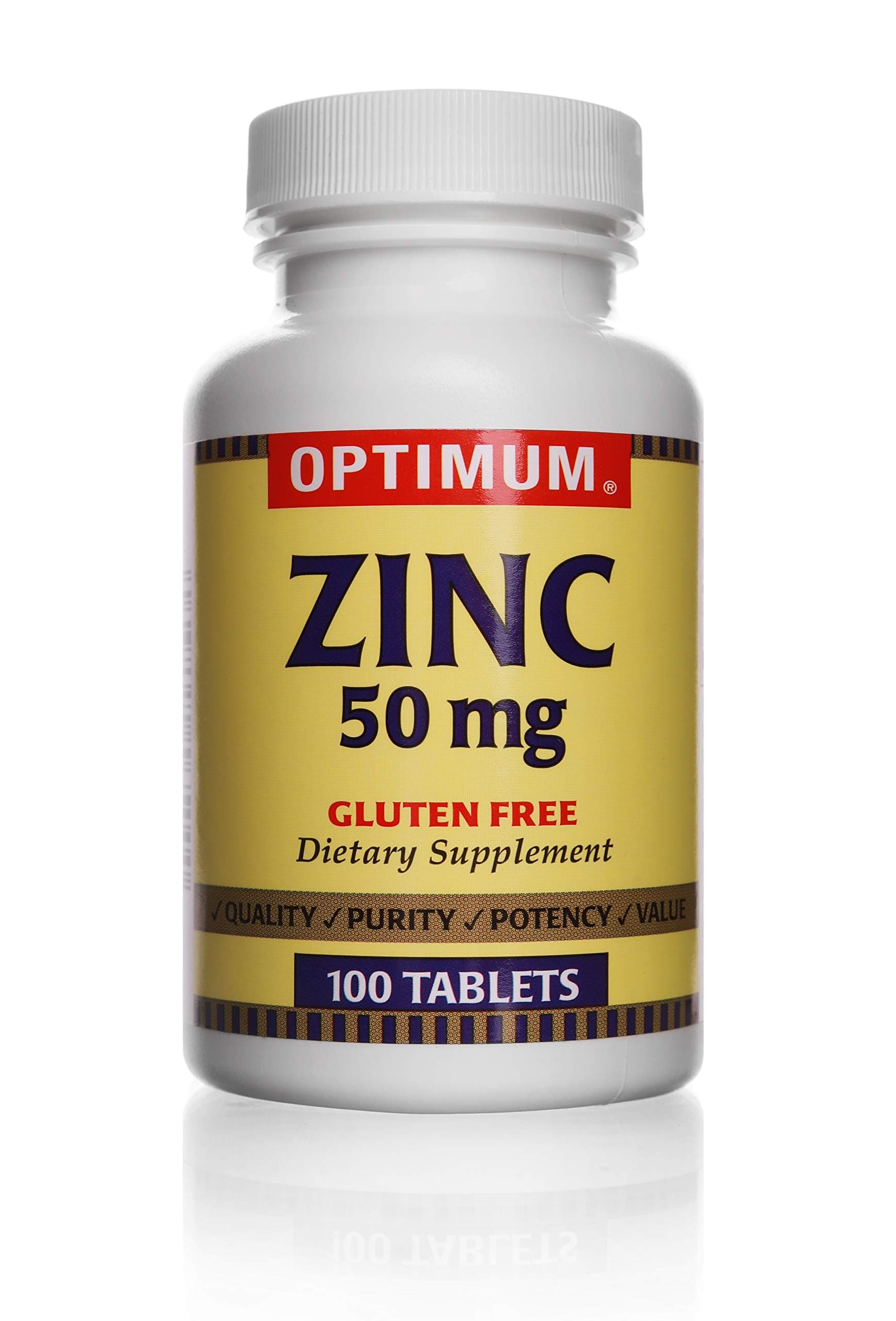 Zinc Gluconate 50 mg | 100 Count Tablets | Gluten Free | Dietary Supplement