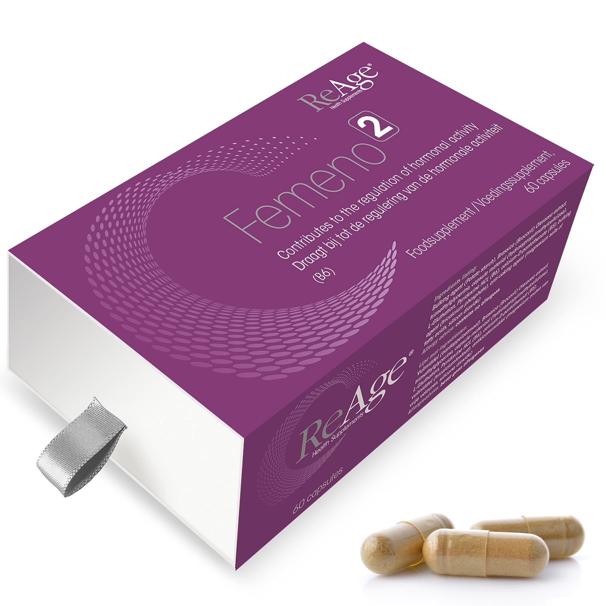 FEMENO 2 Women Supplements – Broccoli-Sprouts Formula (Sulforaphane) – Including TMG, Glutathione, VIT B5 & B6-60 Capsules All Vegan - Two Month Supply