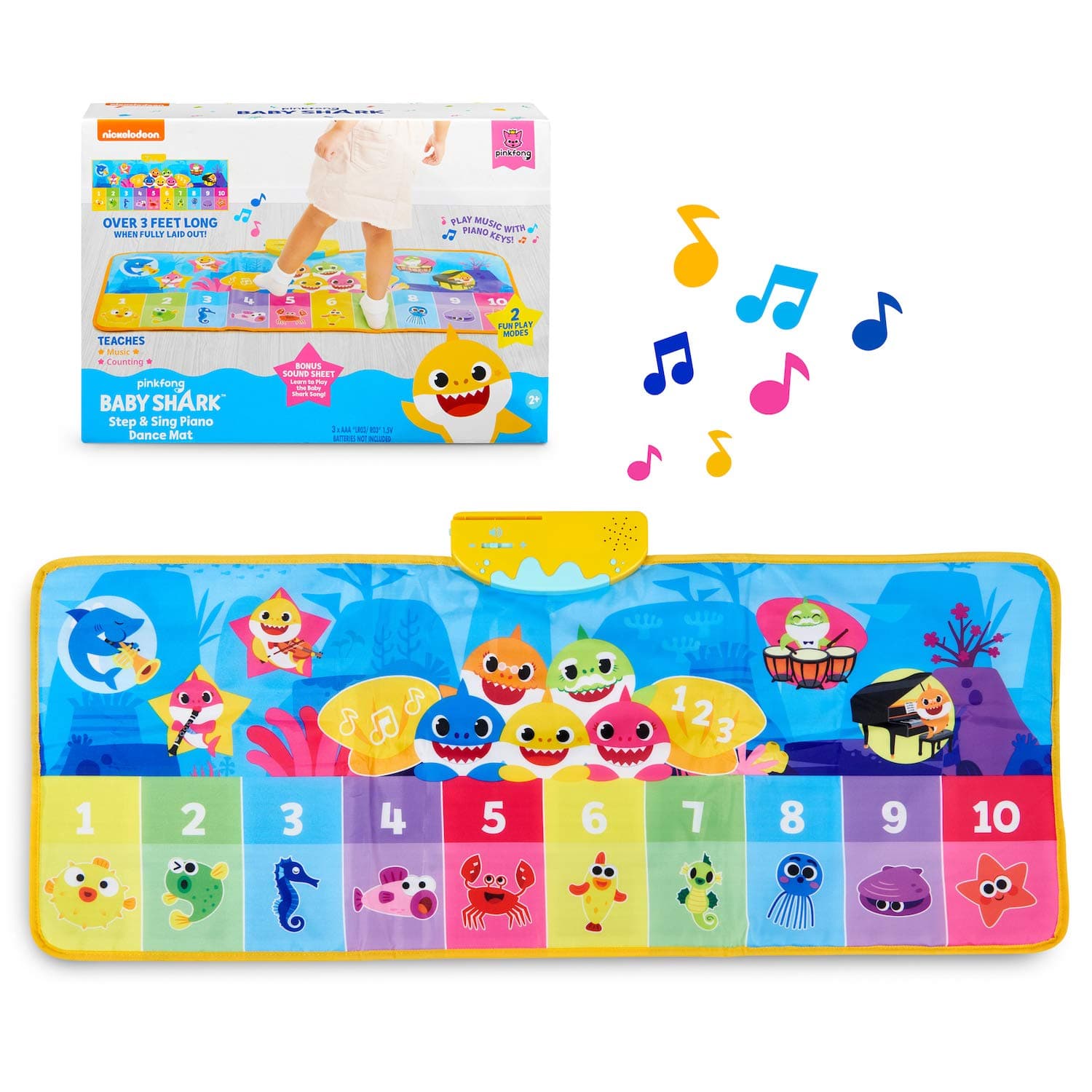 WowWeeBaby Shark Official - Step & Sing Piano Dance Mat