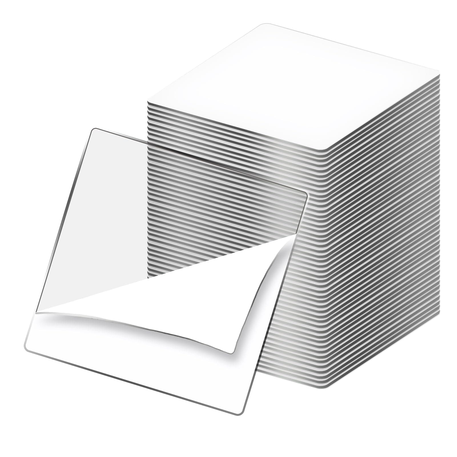 96 Pieces 1.5 x 1.5in. Square Nano Double-Sided Transparent Tape Sticker, Removable Heavy Duty Clear Mounting Tape for Wall Hanging