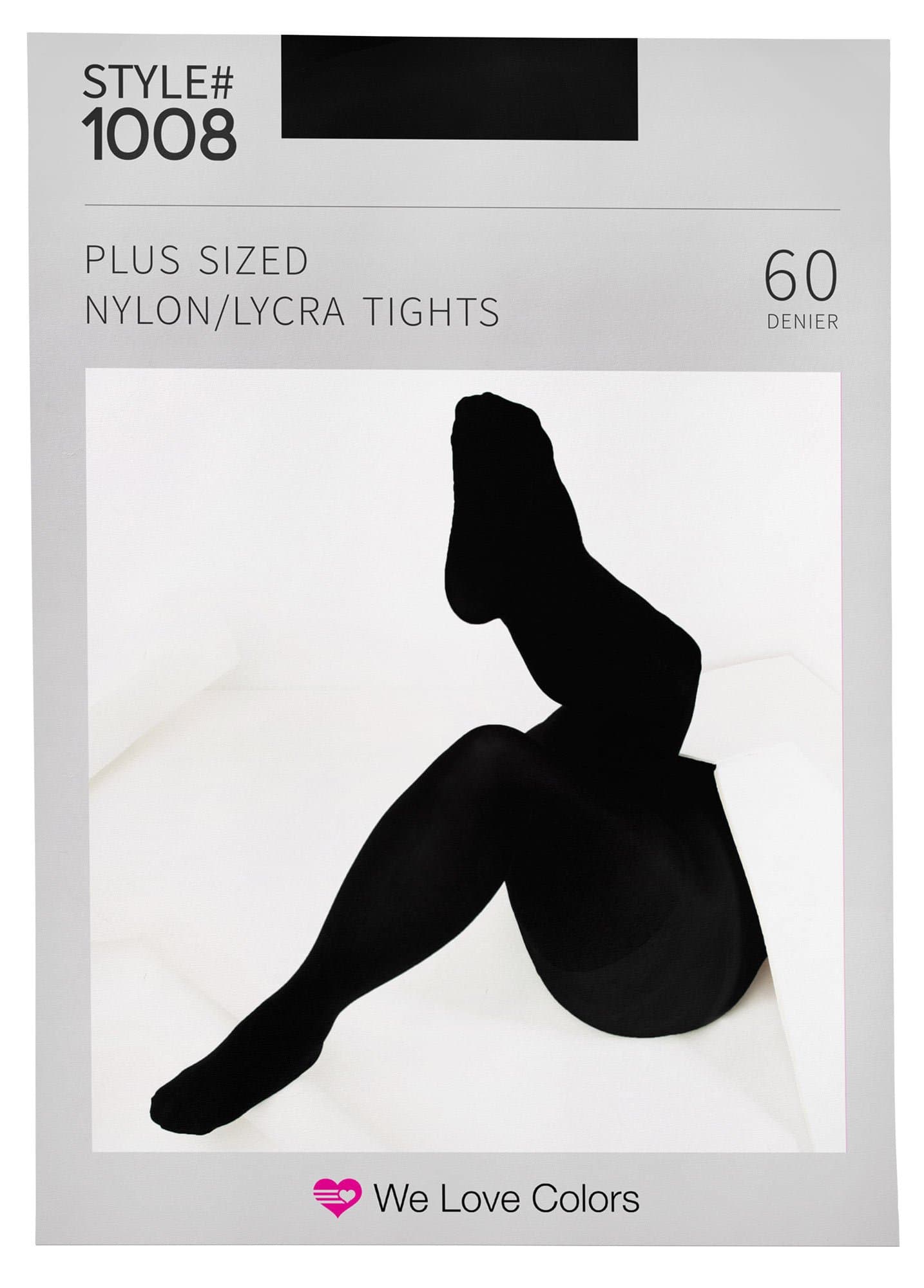 Plus Size Nylon/Lycra Tights - 20 Colors - 4 Sizes up to 375 lbs!