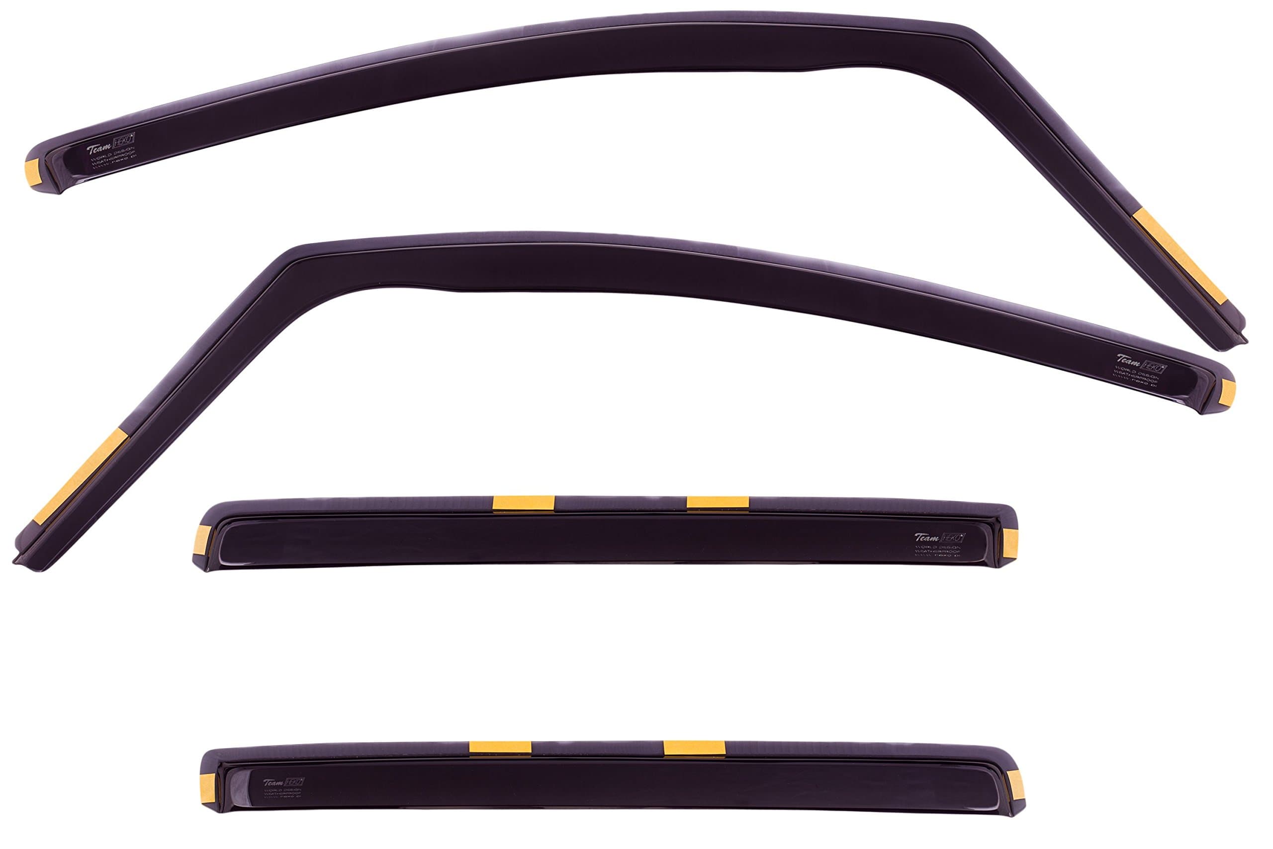 Heko25340 (4 Pieces) Wind Deflectors Fits Vauxhall Zafira 1999 - 2005 5-Door MPV