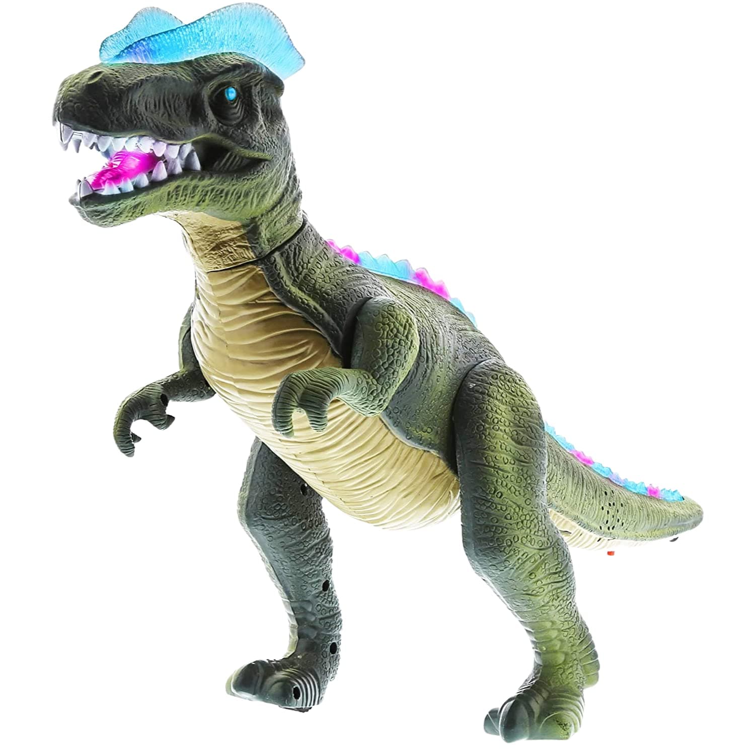 Mozlly Big Tyrannosaurus Rex Realistic Remote Control Dinosaur Toy with Sound and Lights - Roaring and Walking Dinosaur Toys For Boys And Girls, Kids Robot Dinosaur T Rex Toy - Color May Vary, 17 inch
