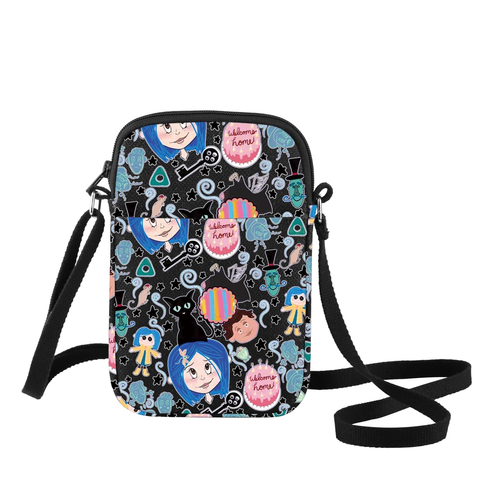 G2TUP Mr. Bobinsky Crossbody Bag The Secret Door Lover Gift Ghost Mom Adjustable Strap Bag Cartoon Movie Merch (Welcome Home Bl CB)