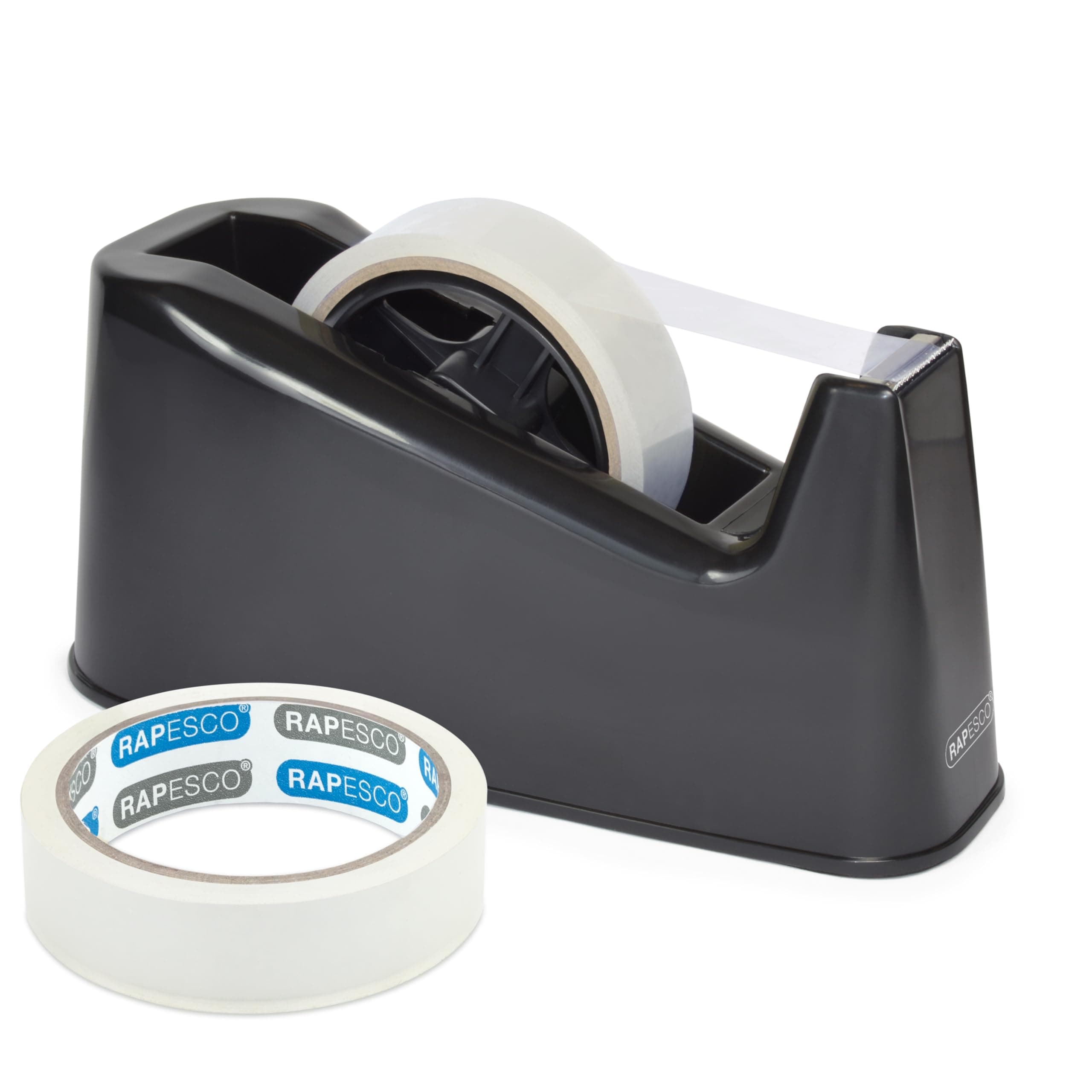 1540 500 Heavy Duty Tape Dispenser with 2 Tape Rolls, Black