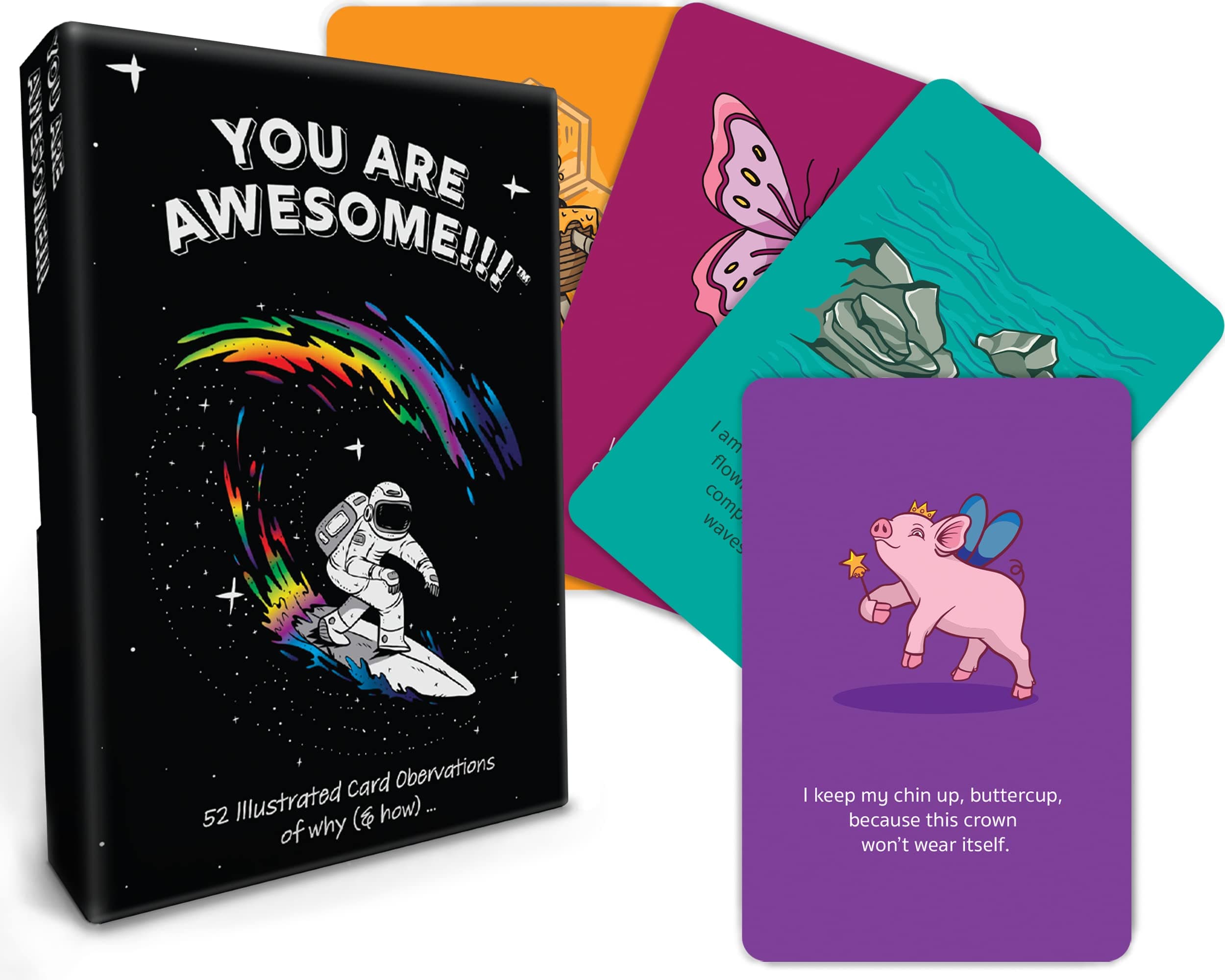 You Are Awesome!!! Positive Affirmation Cards 52 Fun confidence building messages for reflection of why you are an awesome human, and those around you! Spread these positive affirmations!