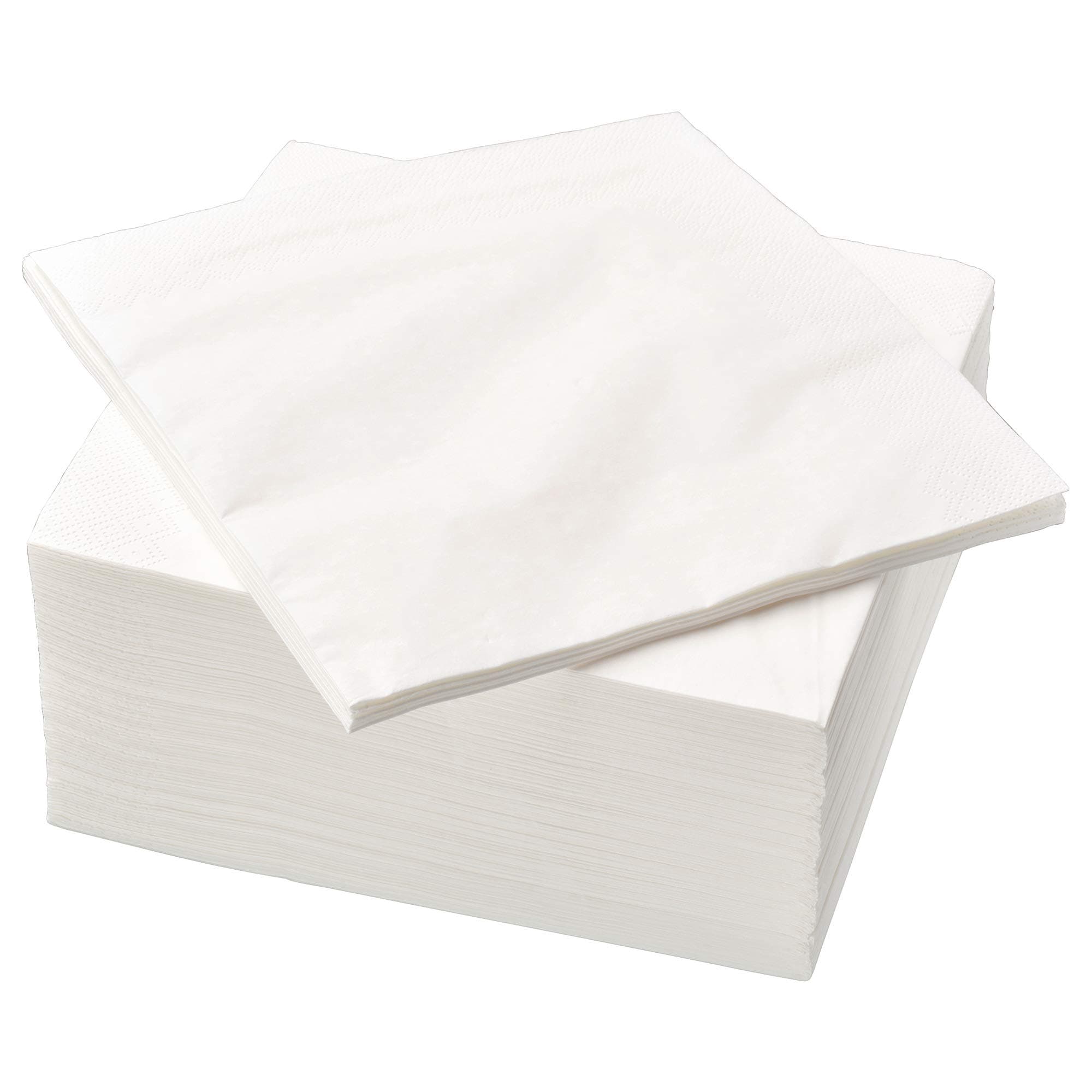 FANTASTISK - Paper Napkin, White / 100 Pack - 40x40 cm,IKE-500.357.52