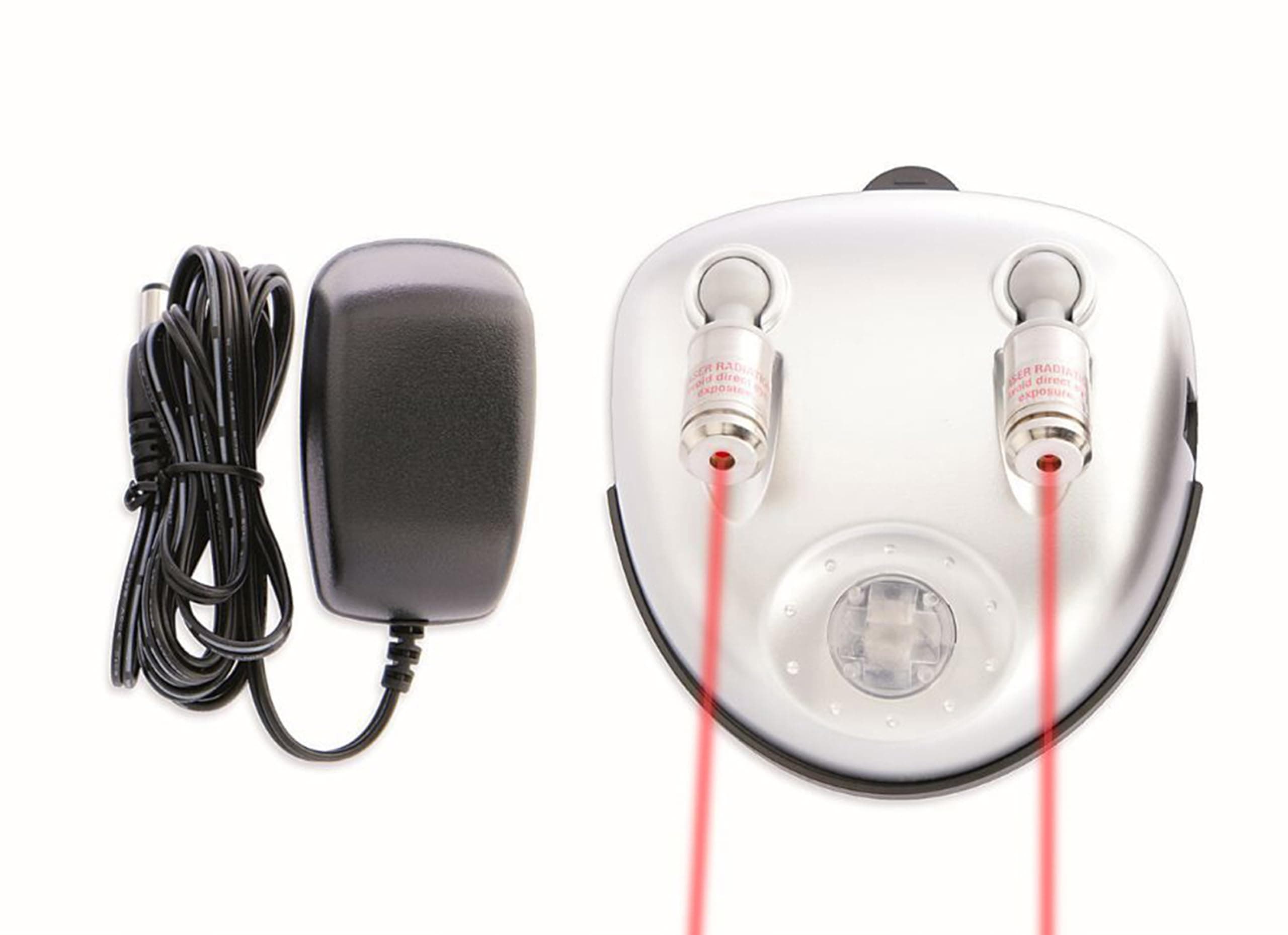 Maxsa 37312 Park Right Dual Laser Parking Guide for Garage with Adjustable 360-Degree Lasers, Motion Activated, AC Adapter and Battery Backup, Universal Car and SUV Parking Guide, Silver