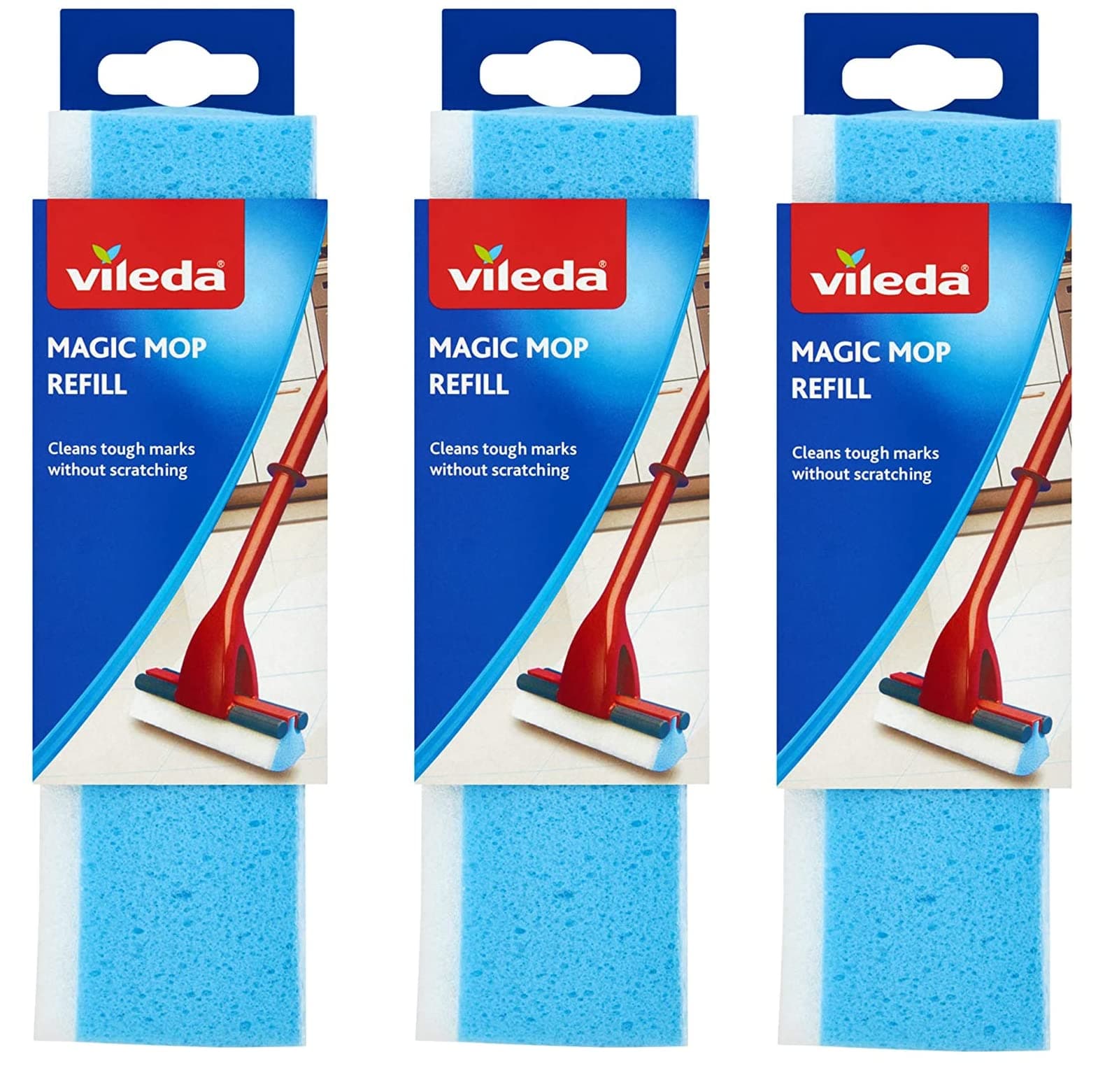 Magic Mop Angled Head Refill Pack of 3 - 096511 X 3