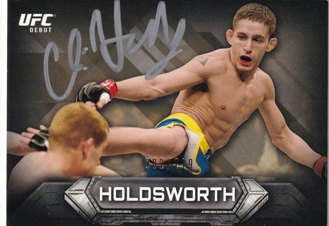 Chris Holdsworth Signed 2014 Topps UFC Knockout Rookie Debut Card #14 RC #d - Autographed UFC Cards