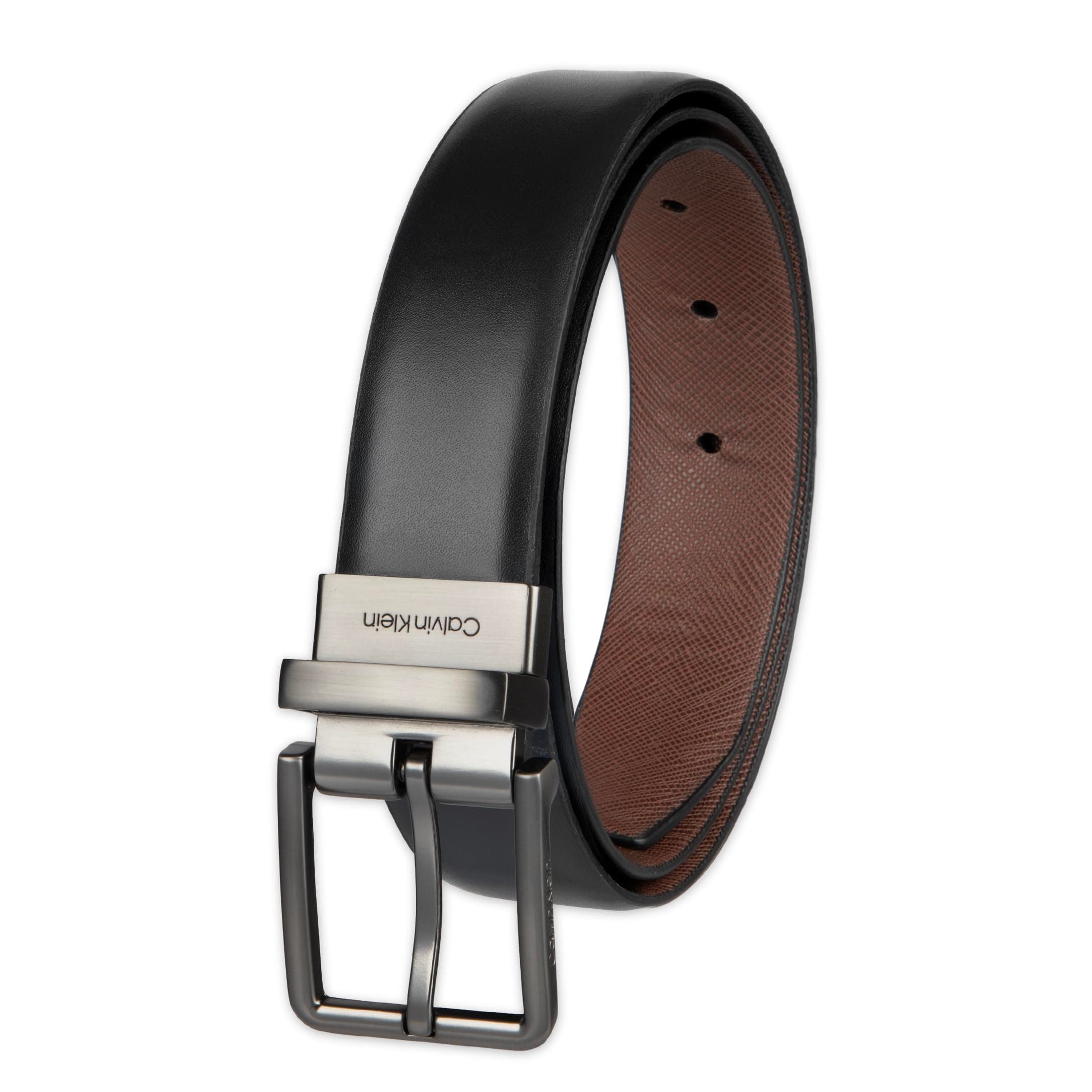 Calvin Klein Men's Smooth Leather Reversible Belt Smooth Leather Reversible Belt