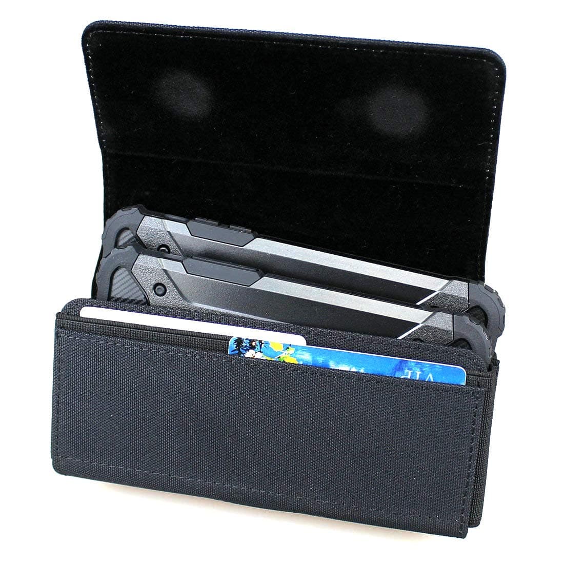 Nylon Dual Phone Holster Pouch Case for 2 Phones, Double Phone Belt Case for iPhone (17 16 15 14 13 12 11) Pro, iPhone (17 16 15 14 13 12 11), Samusng Galaxy (S25 S24 S23 S22 S21 S20) (Small)