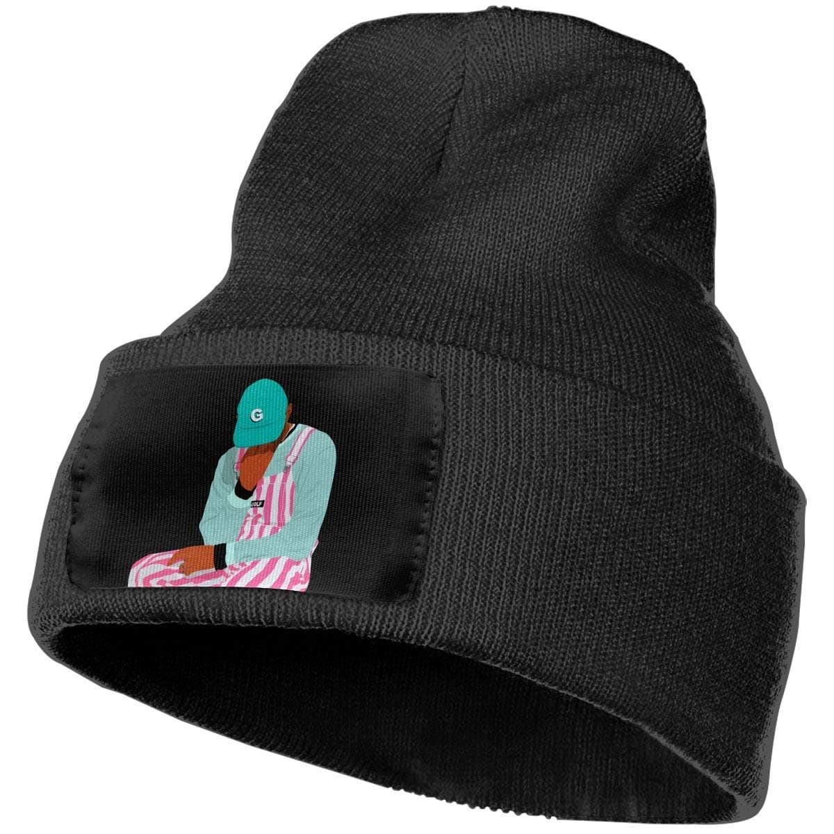 Gped Beanies Hat, Tyler The Creator Winter Warm Soft Fashion Knit Cap Beanie Hats for Mens Womens Black