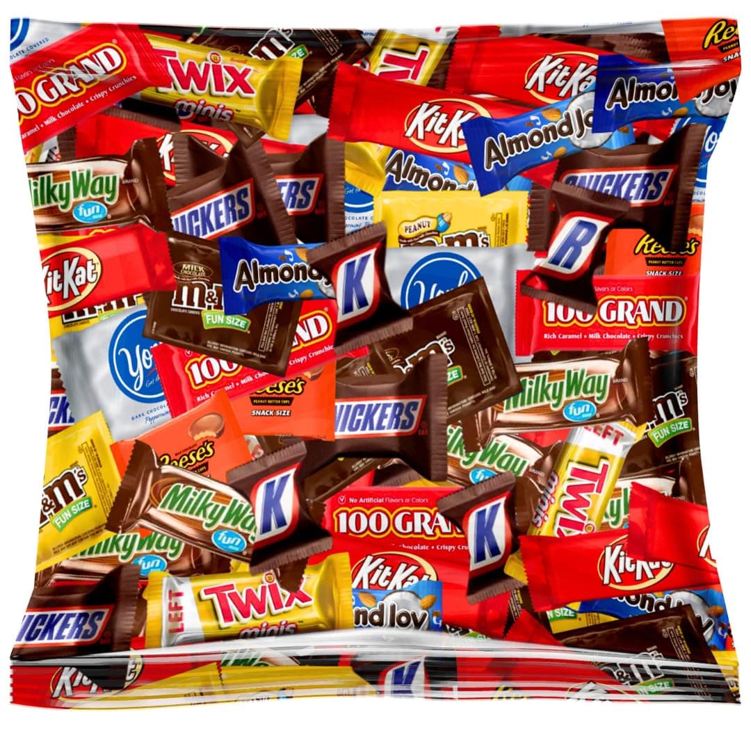 Okida Assorted Chocolate Pack - Assorted Party Chocolates Individually Packaged (2 Lb)